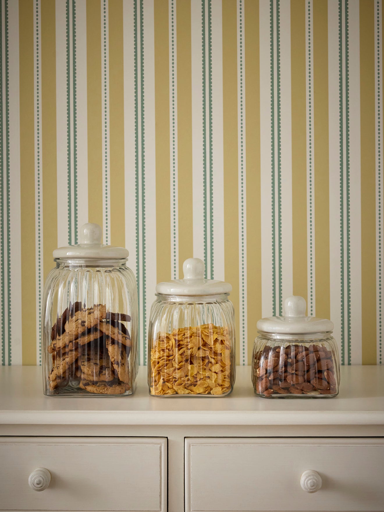 Bonbonnière en verre et céramique - petit modèle