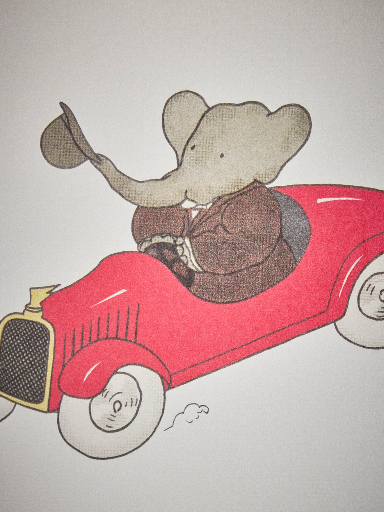 Affiche Babar Voiture - Oneart