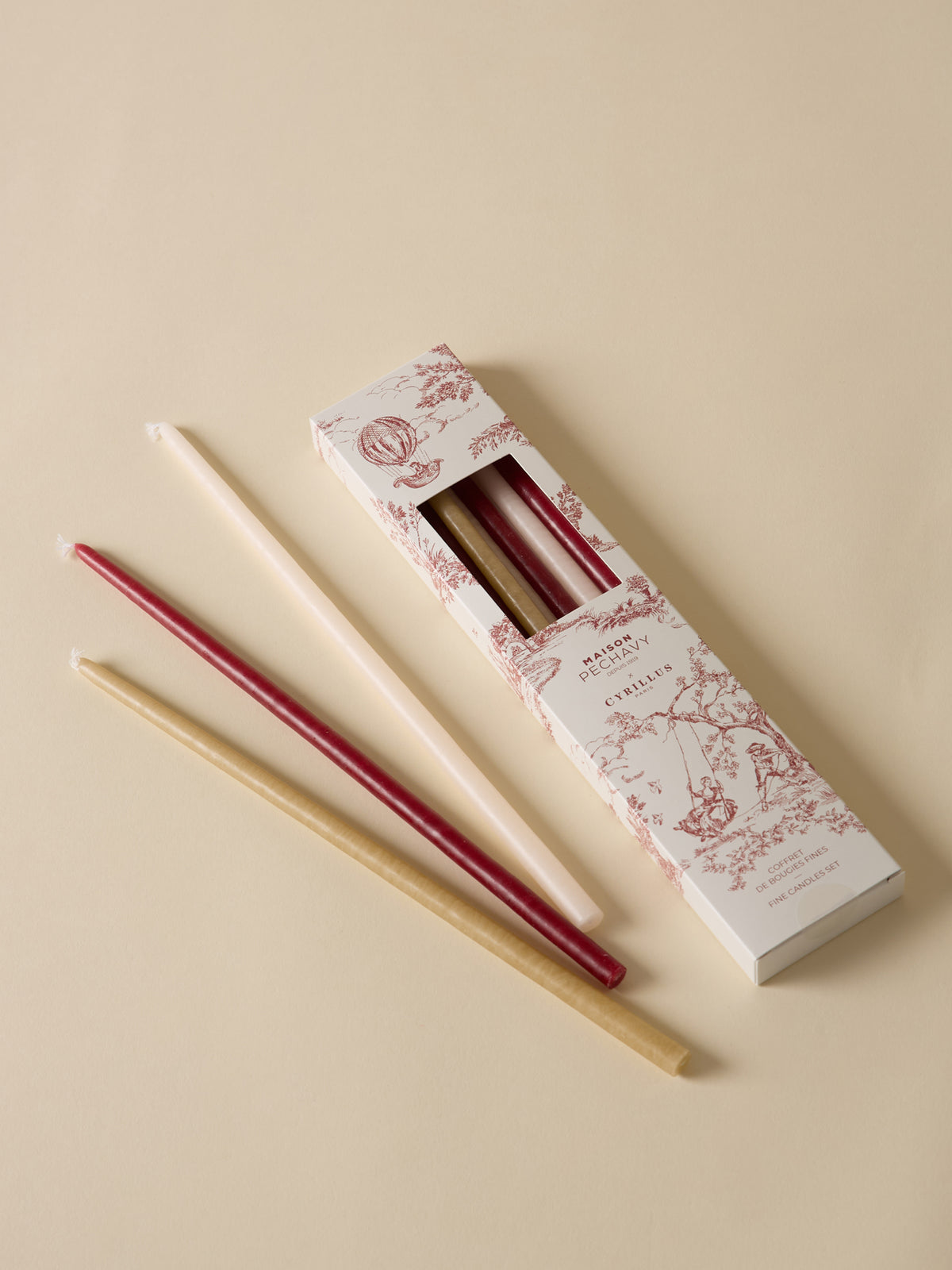 Boîte 10 bougies fines - Cyrillus X Maison Pechavy