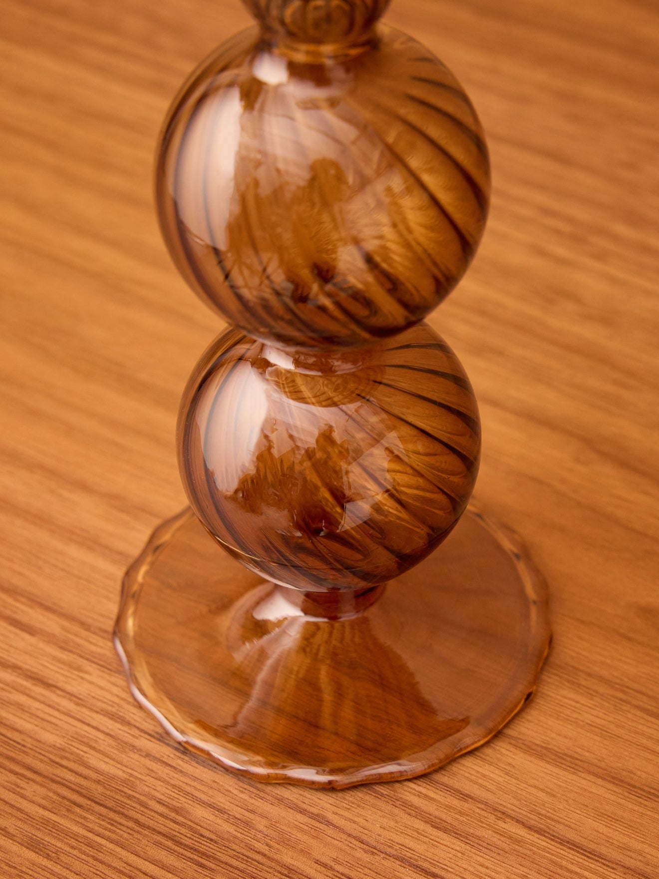 Bougeoir en verre Auguste - Moyen modèle