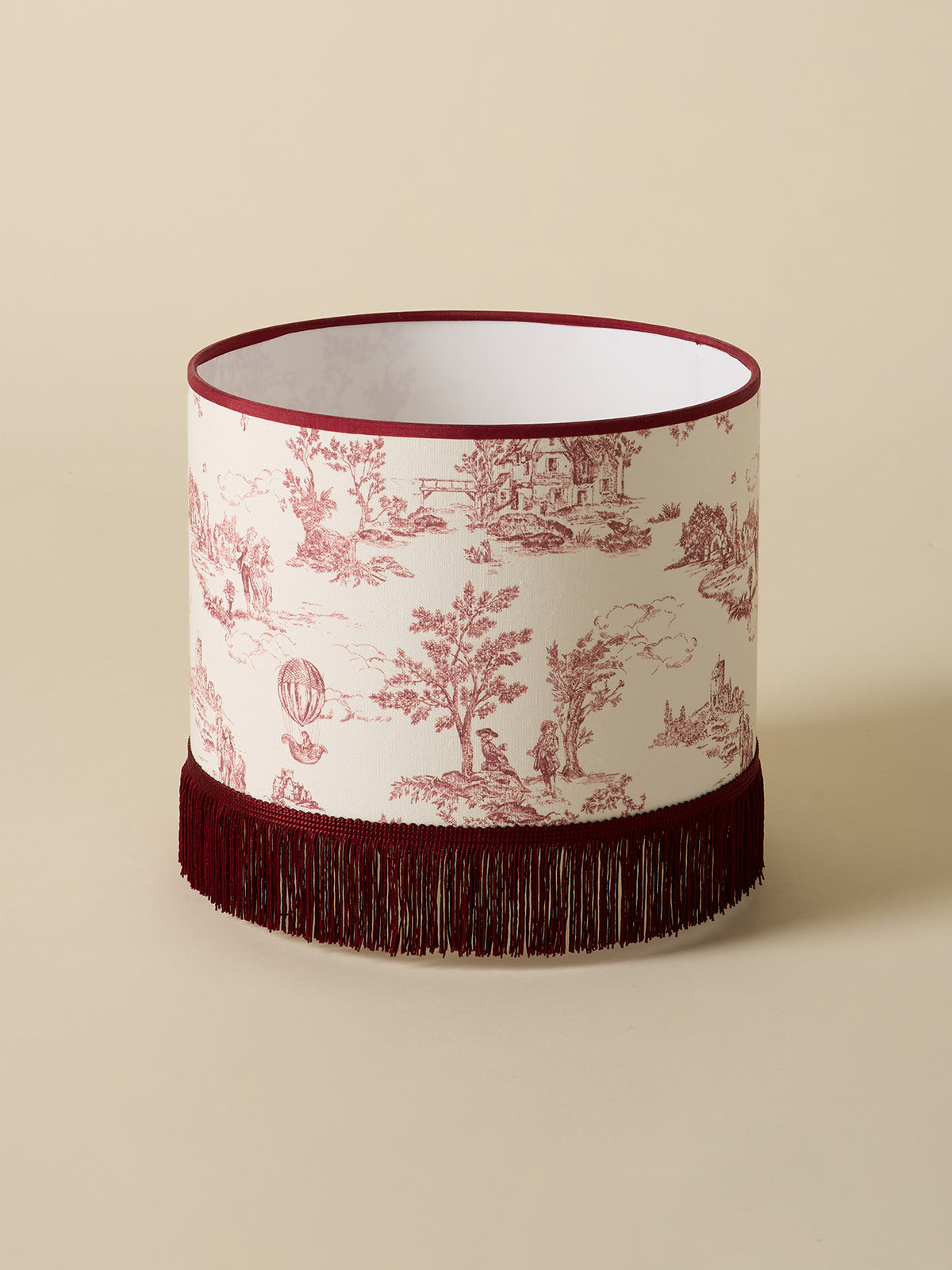 Abat-jour esprit toile de jouy - moyen modèle