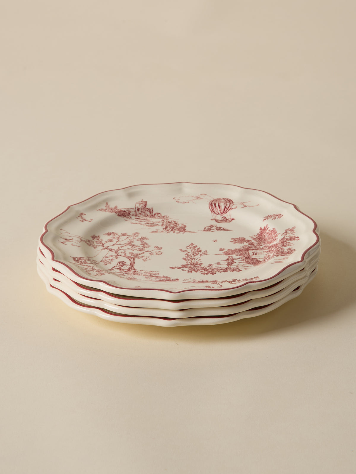 Lot de 4 assiettes à dessert - Gien X Cyrillus