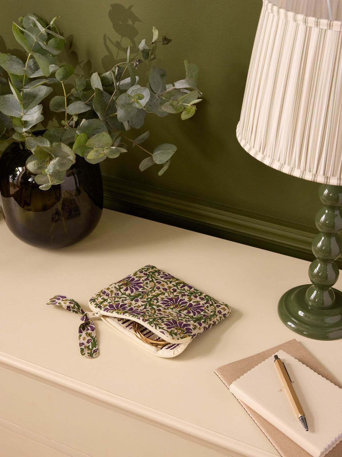 Petite trousse imprimé indien