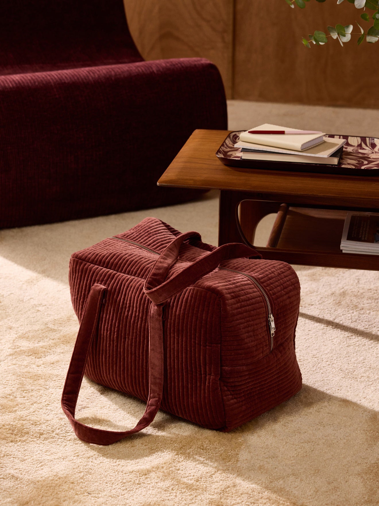 Sac week-end en velours