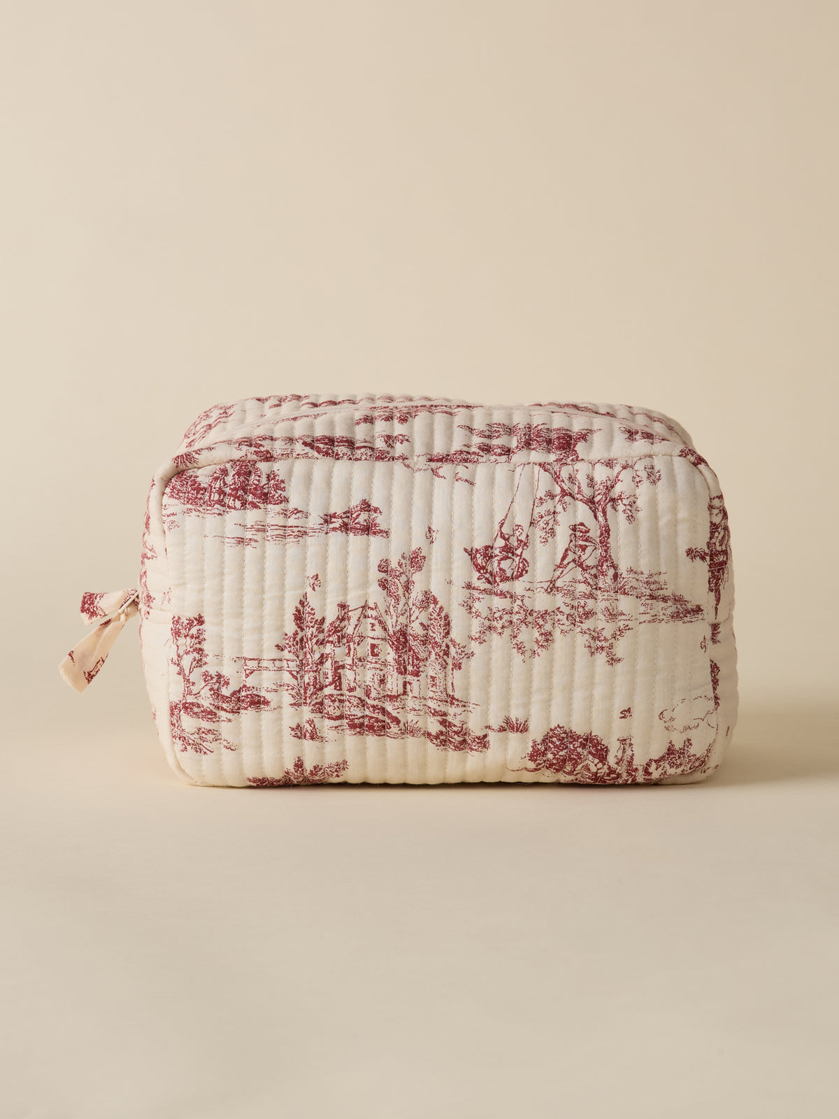 Trousse de toilette esprit toile de Jouy