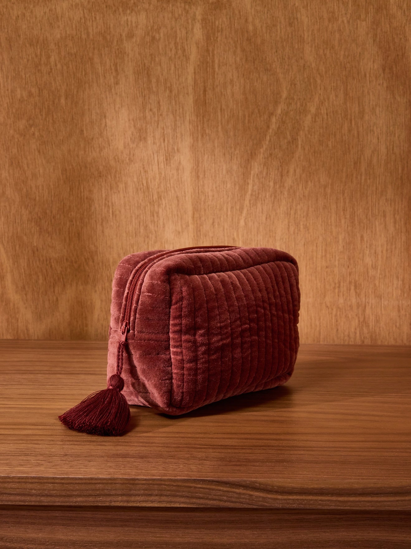 Trousse de toilette en velours