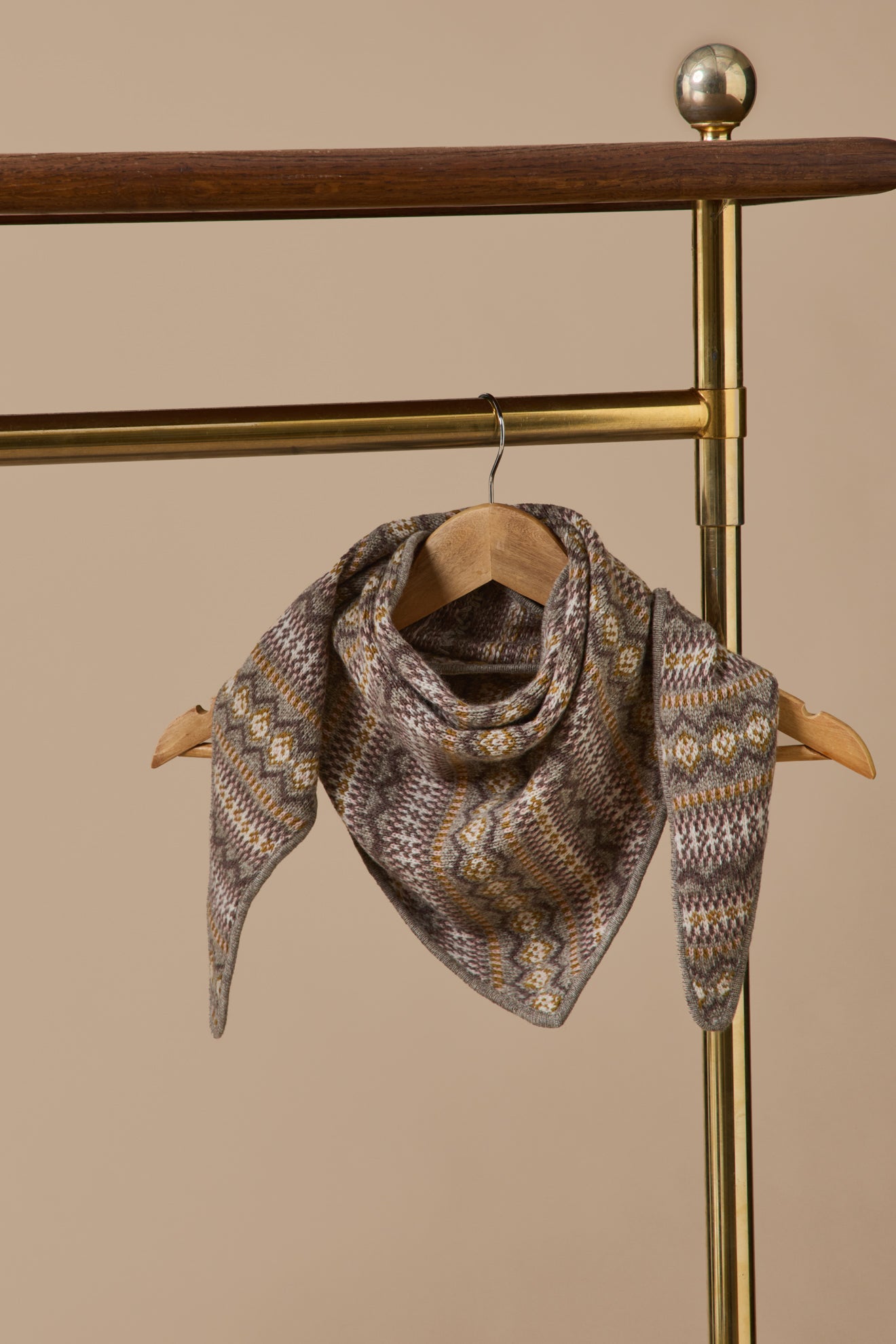 Écharpe triangle jacquard adulte