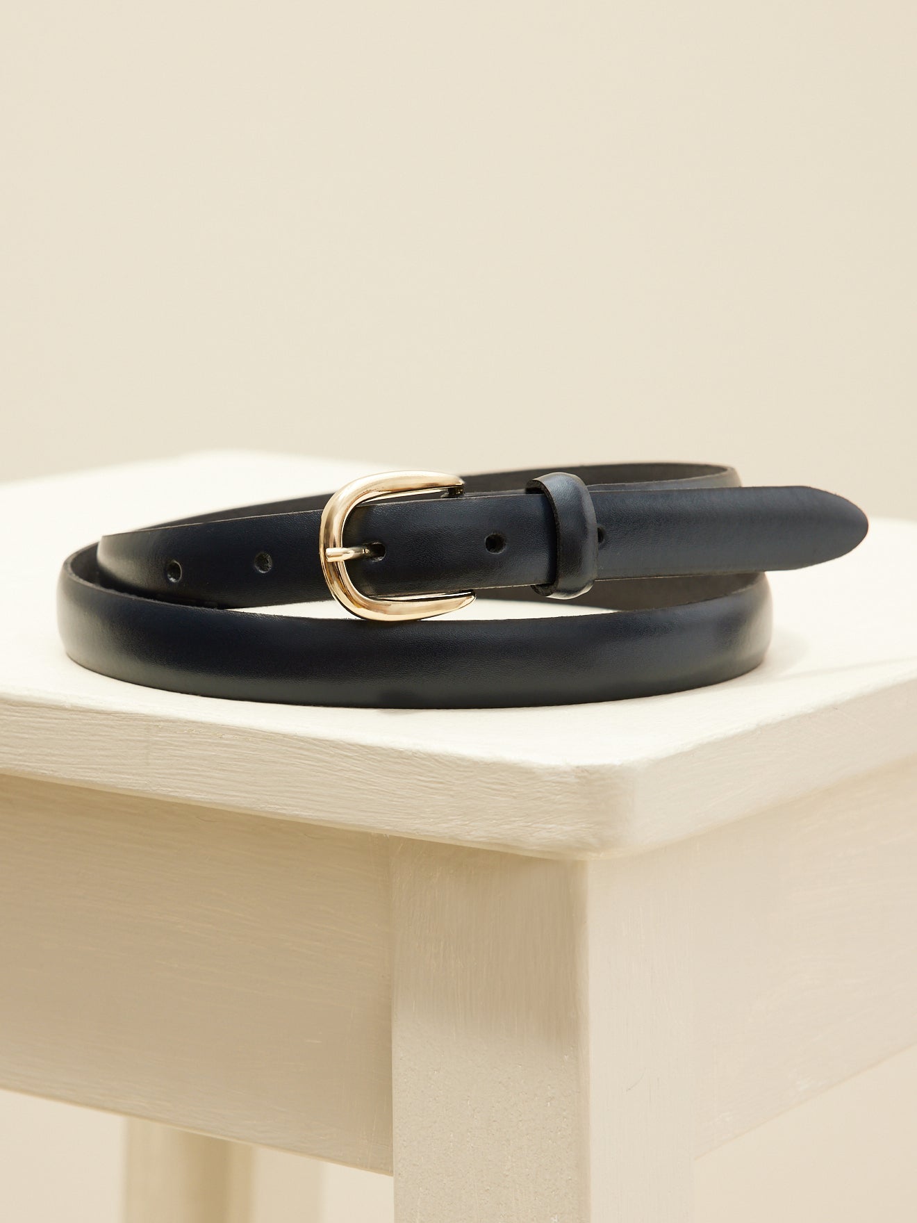 Ceinture fine cuir femme