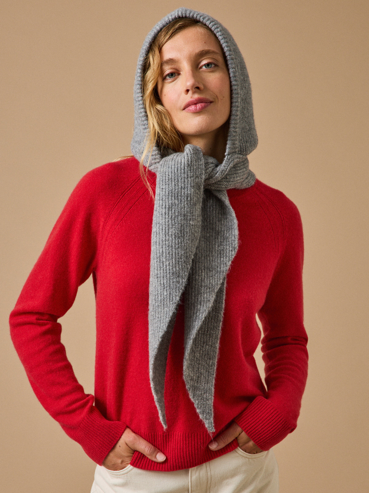Cagoule écharpe femme