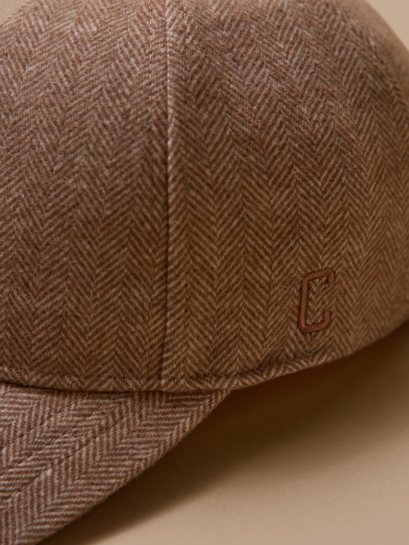 Casquette tweed chevrons adulte et ado