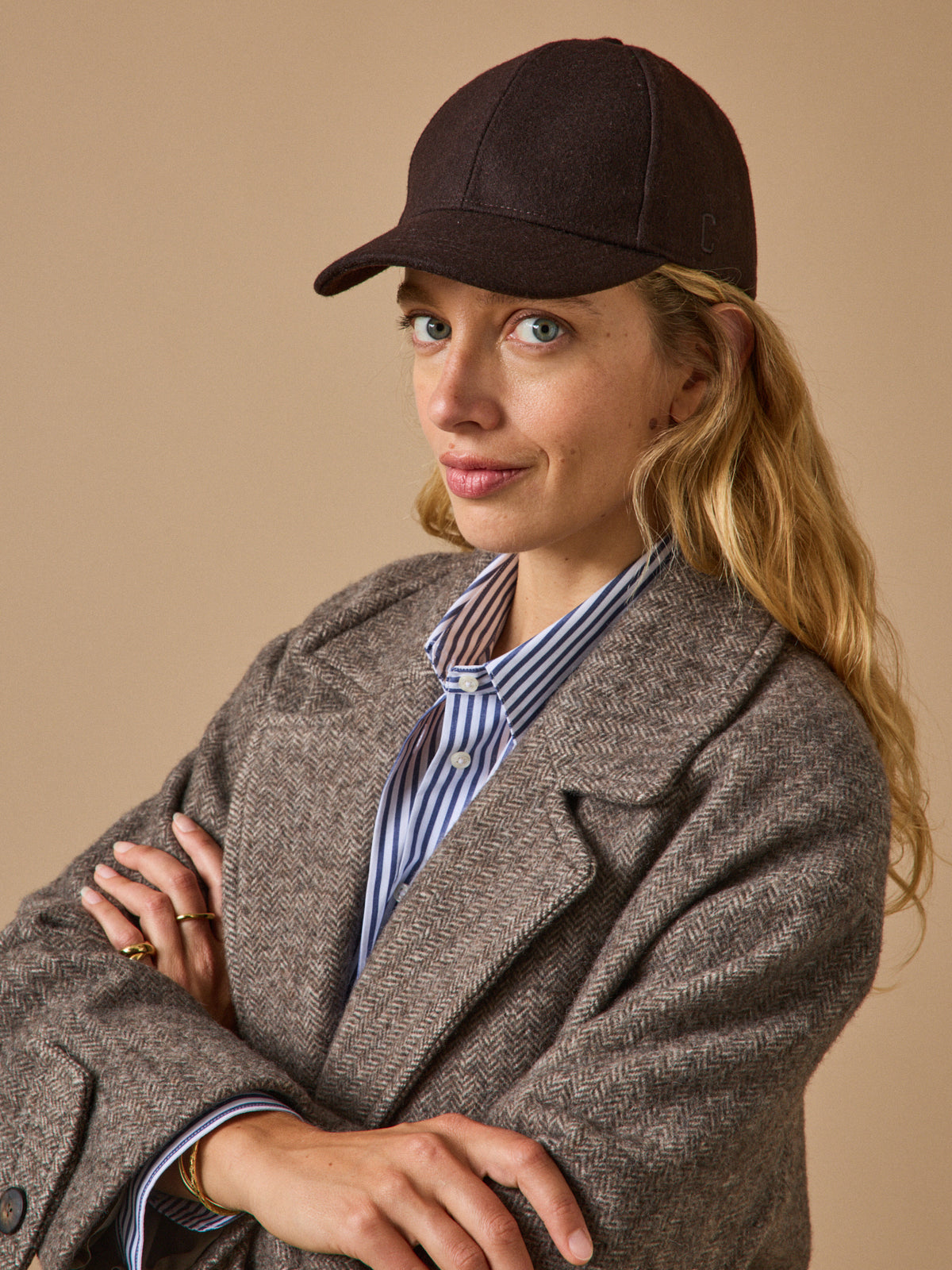 Casquette en tweed adulte et ado