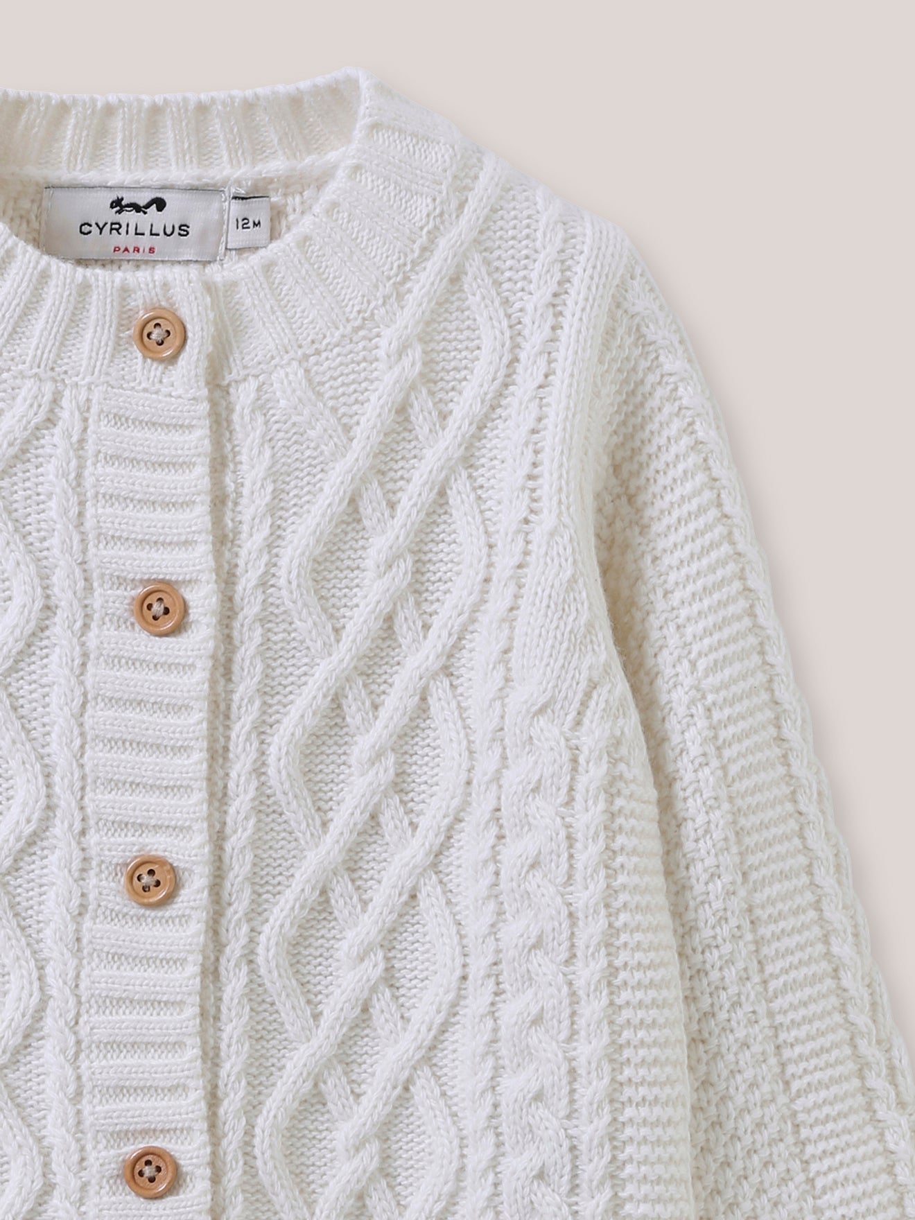 Cardigan Bébé à torsades