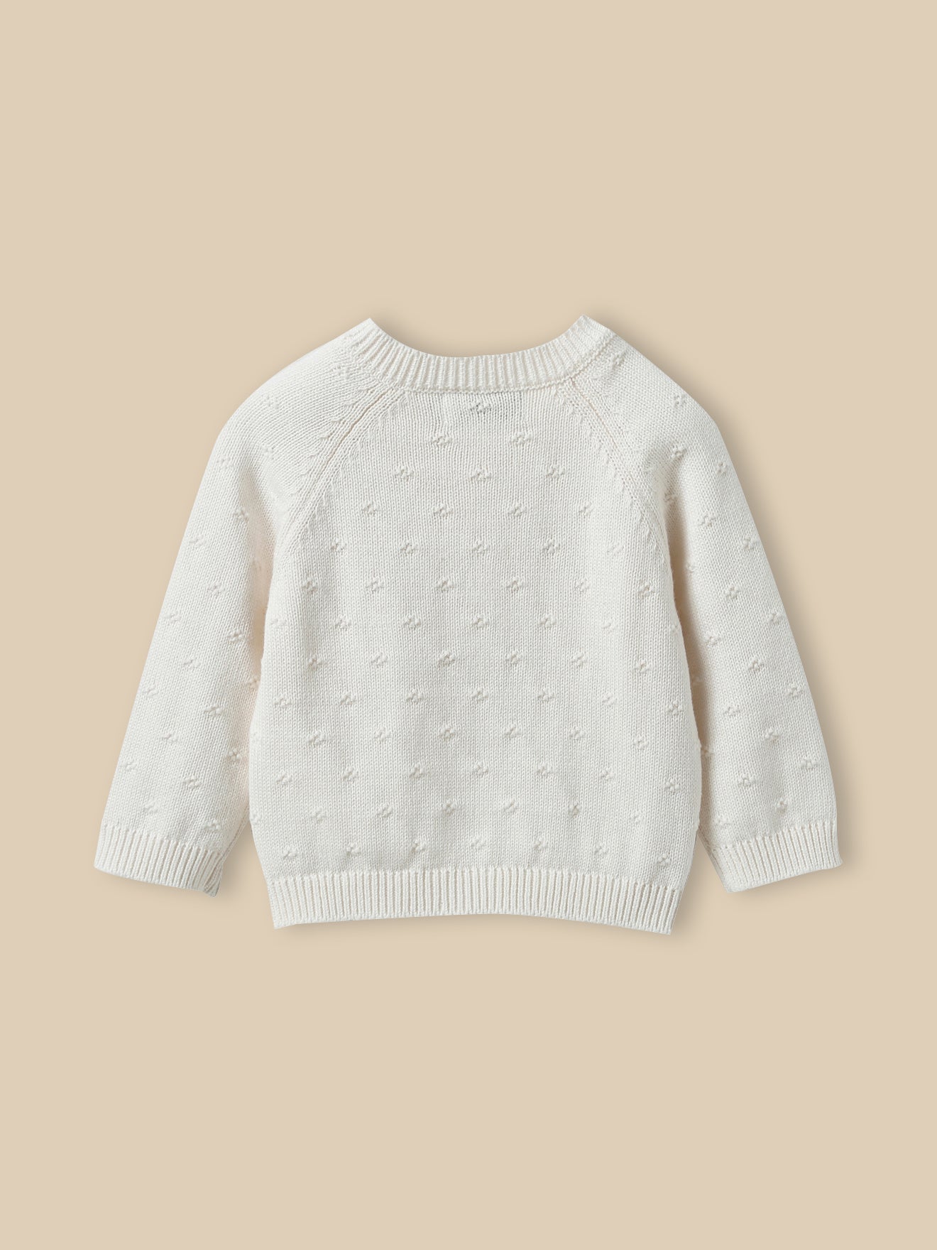Cardigan maille ajourée bébé - Coton biologique