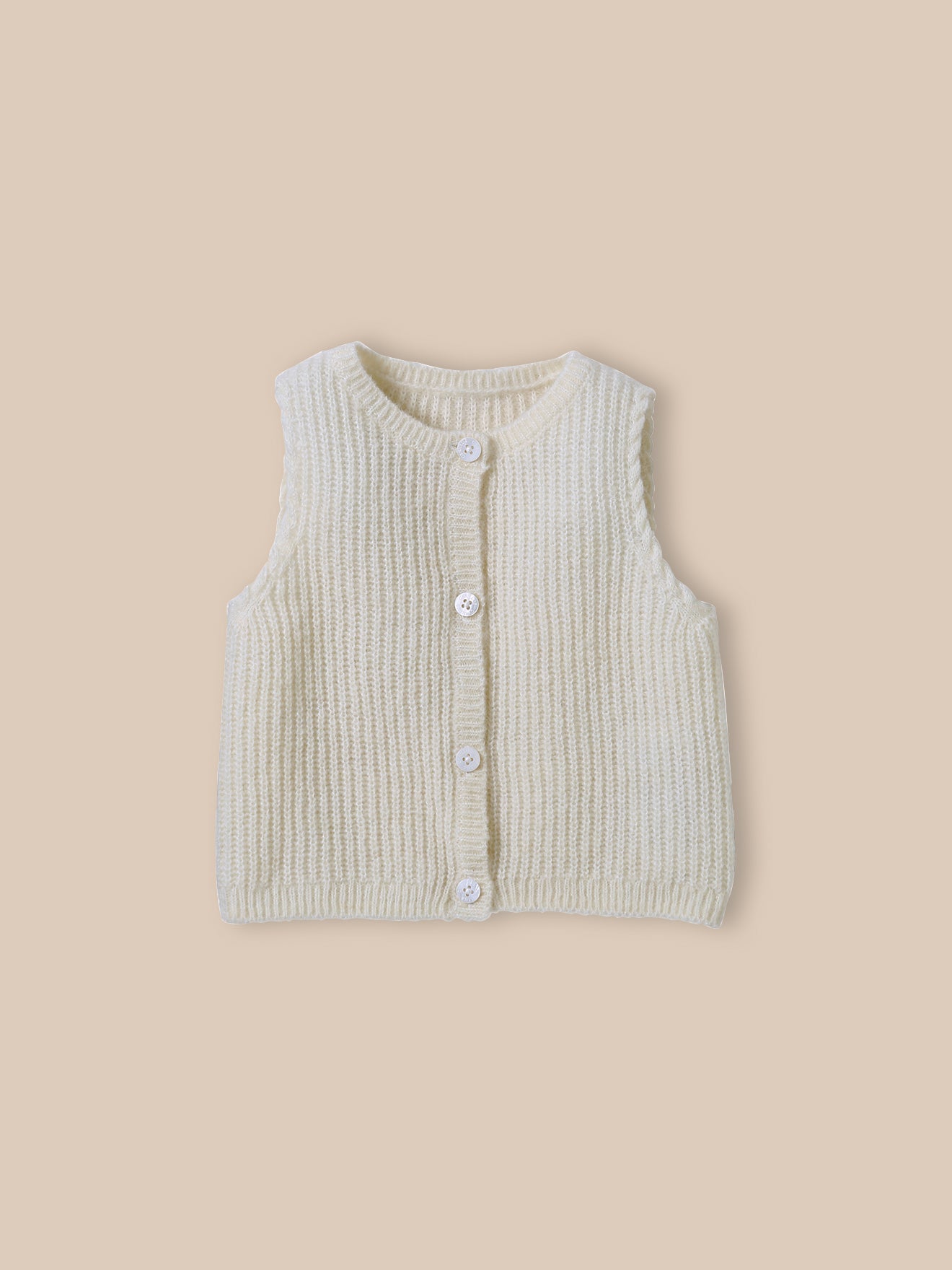 Gilet sans manches Bébé laine et mohair