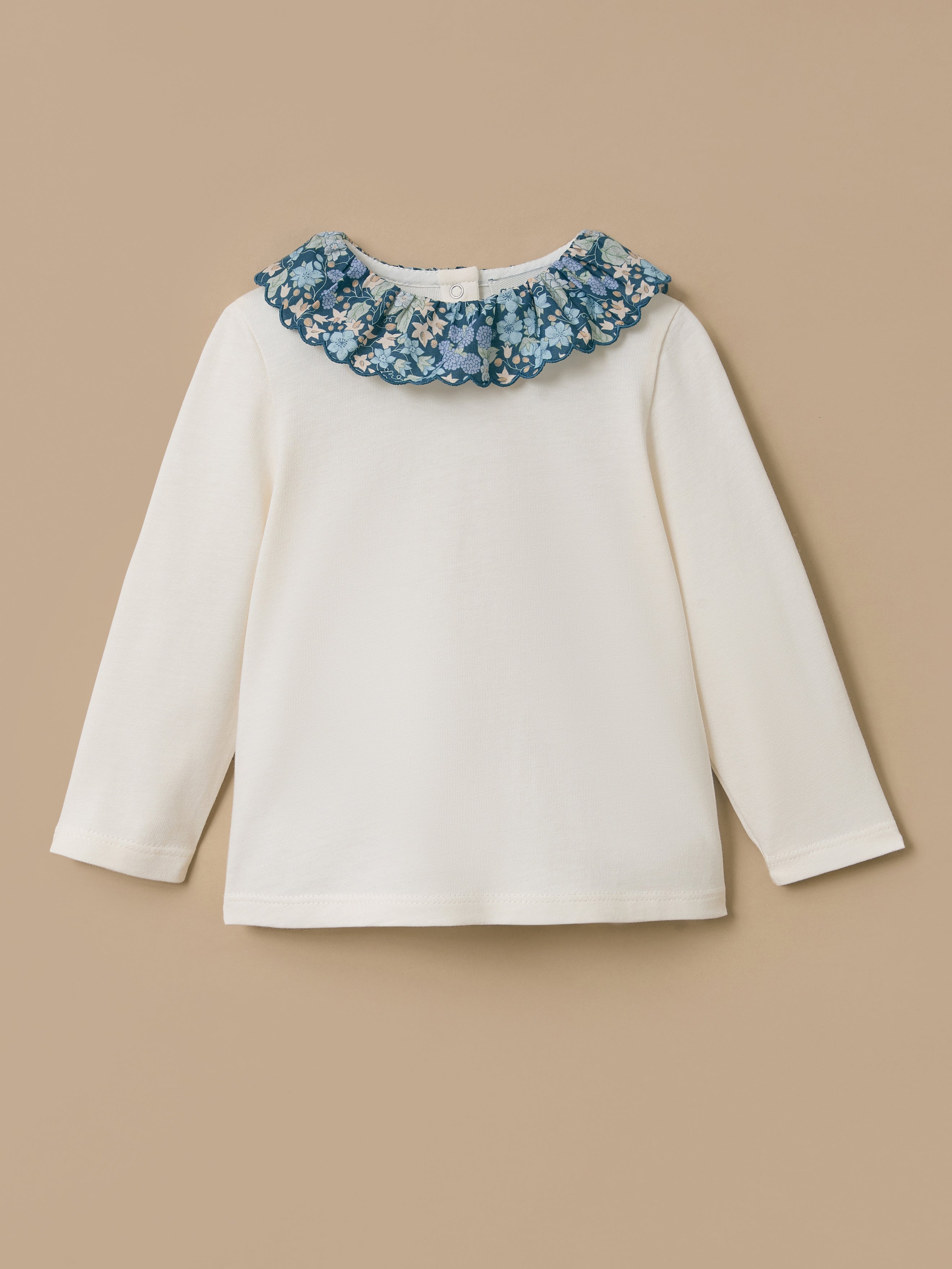 T-shirt col tissu Liberty Bébé