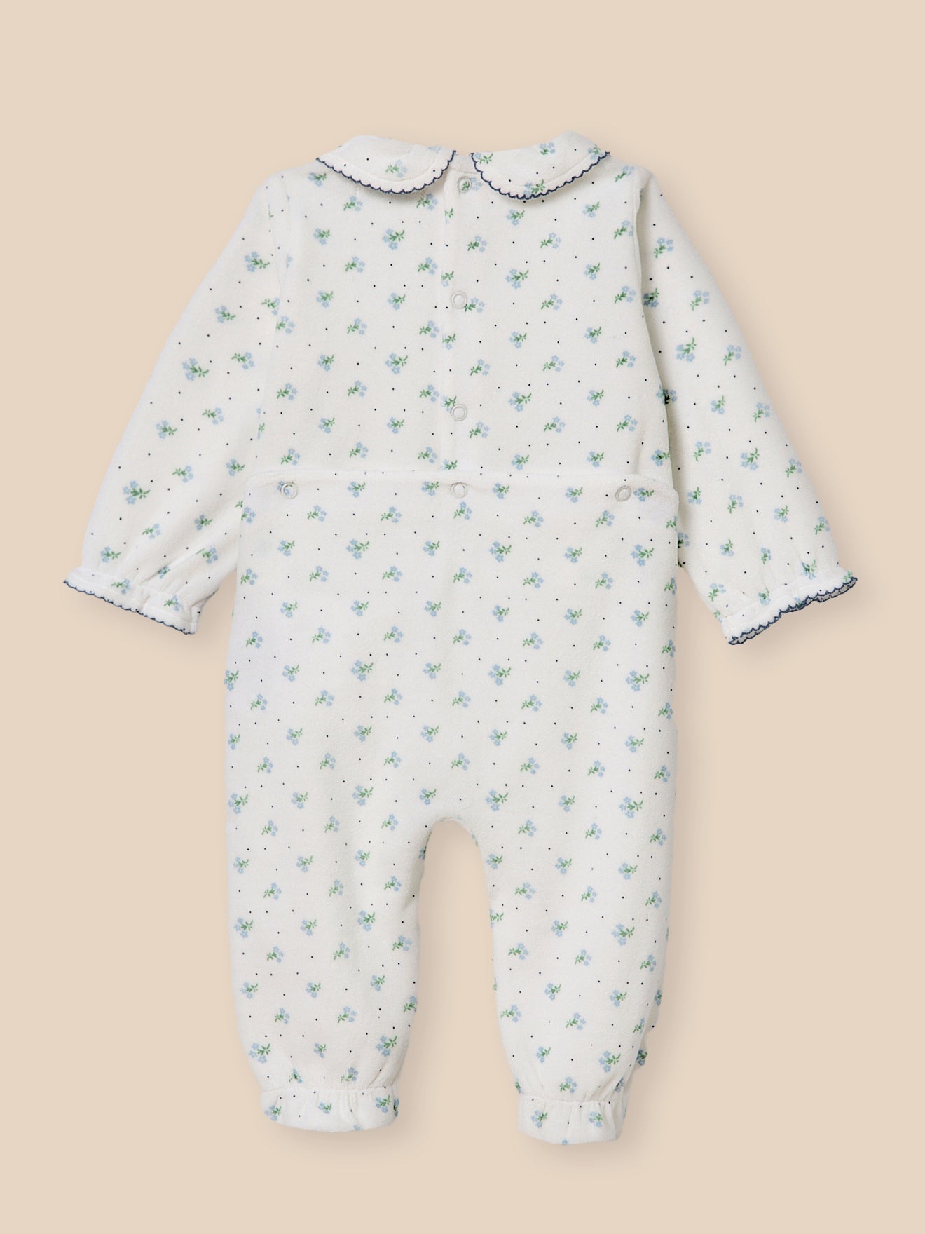 Dors-bien en velours imprimé Bébé