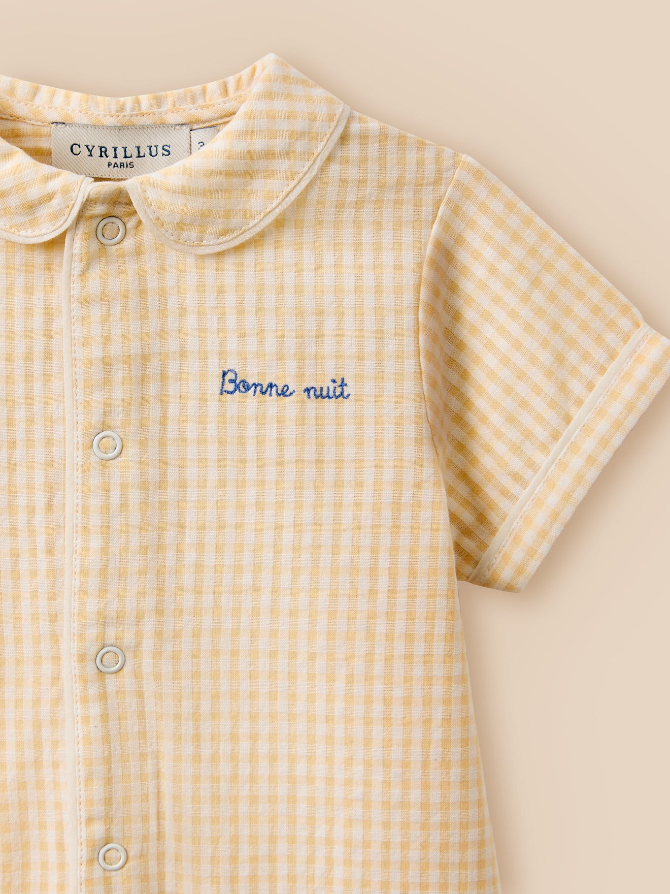 Pyjashort en vichy Bébé