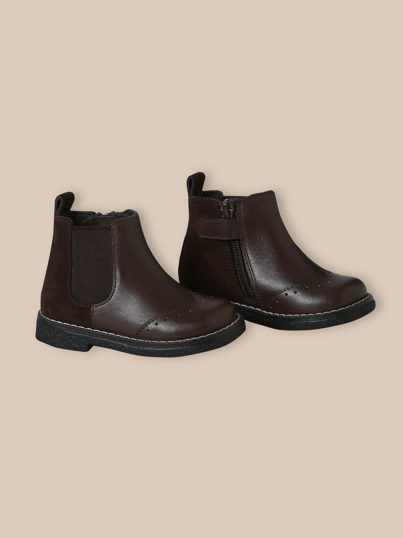 Boots Chelsea bébé en cuir