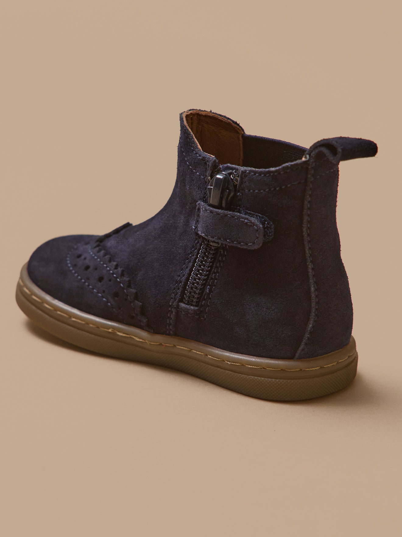 Boots chelsea bout fleuri cuir bébé