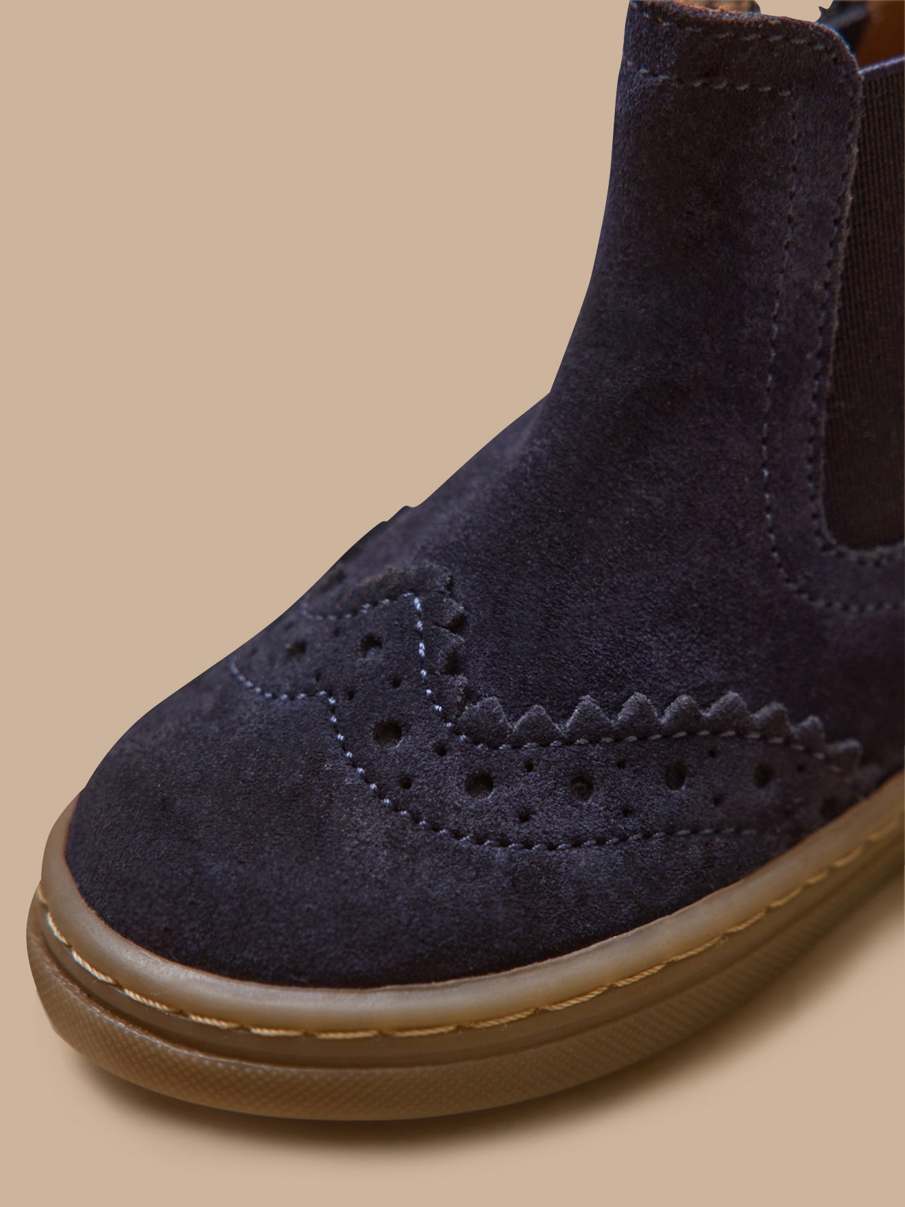 Boots chelsea bout fleuri cuir bébé
