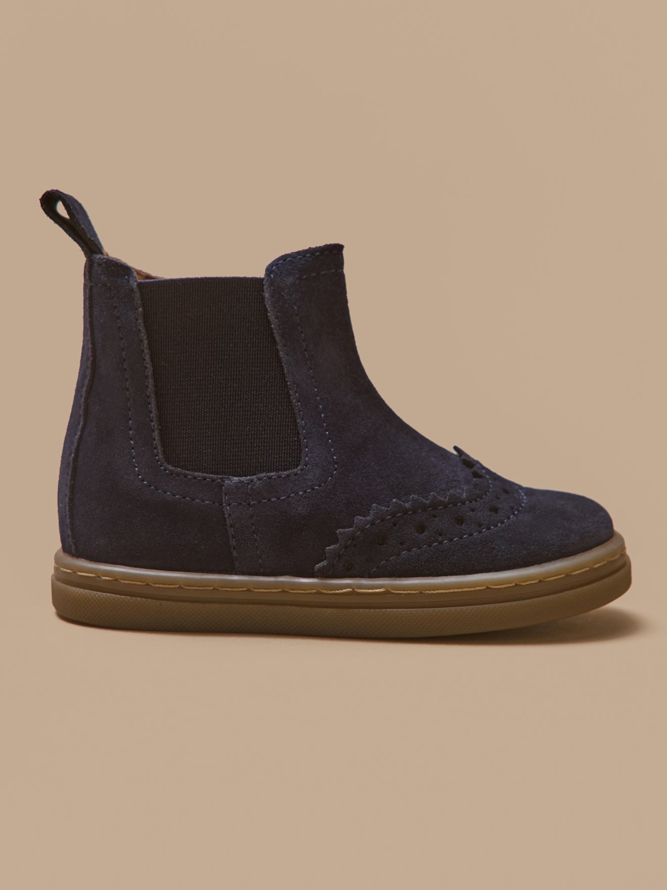Boots chelsea bout fleuri cuir bébé