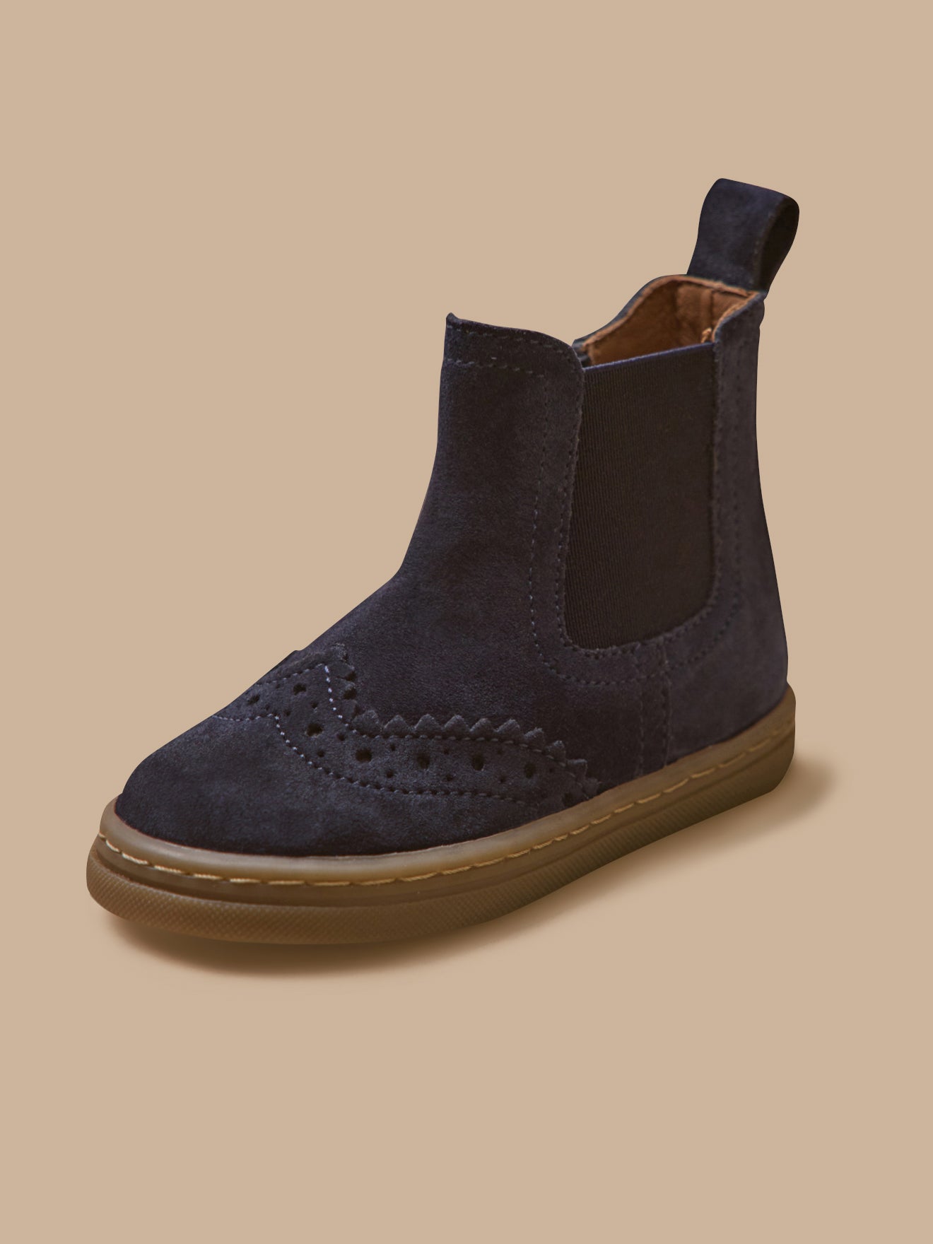 Boots chelsea bout fleuri cuir bébé