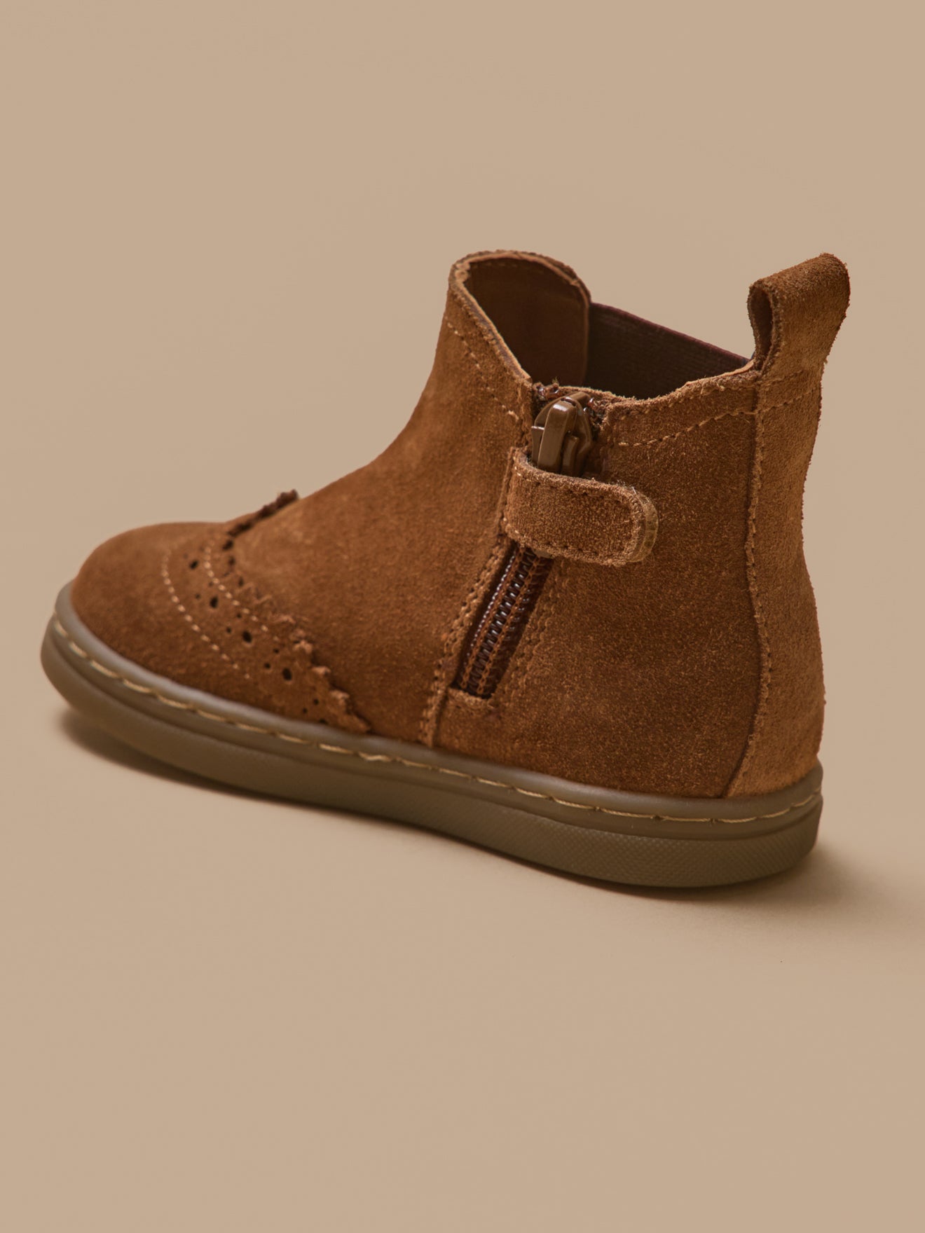 Boots chelsea bout fleuri cuir bébé