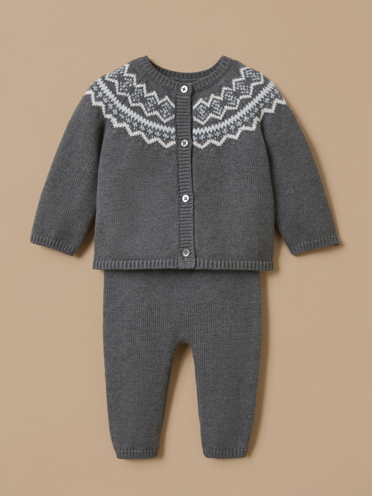Ensemble motif jacquard Bébé