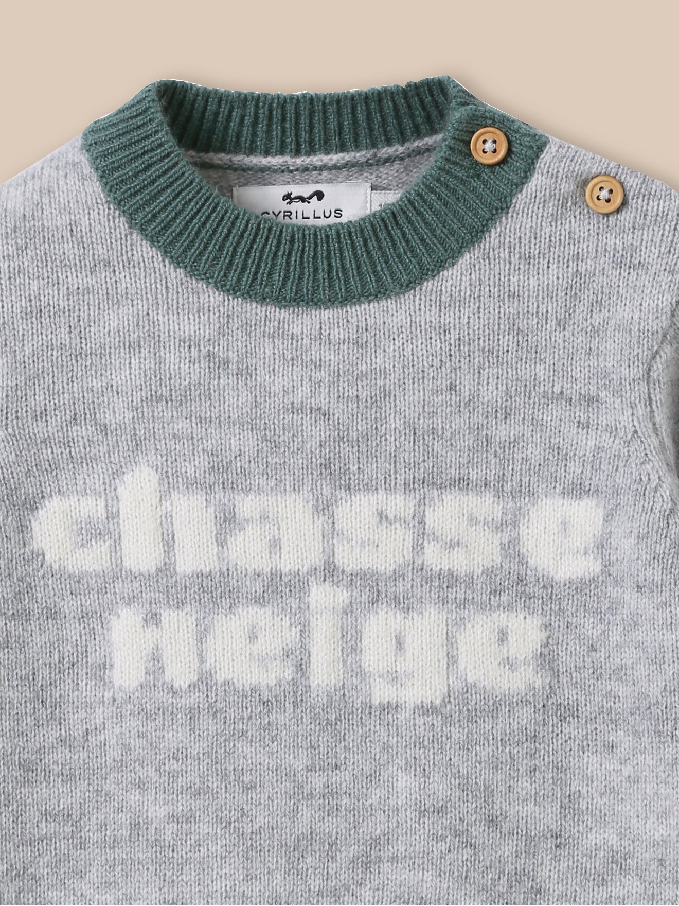 Pull ours Bébé en laine