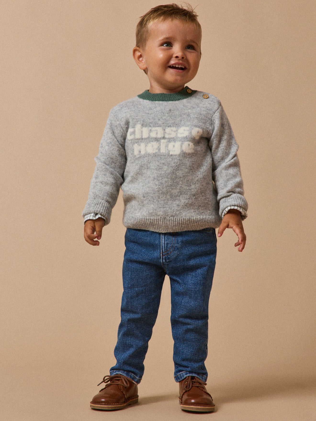 Pull ours Bébé en laine