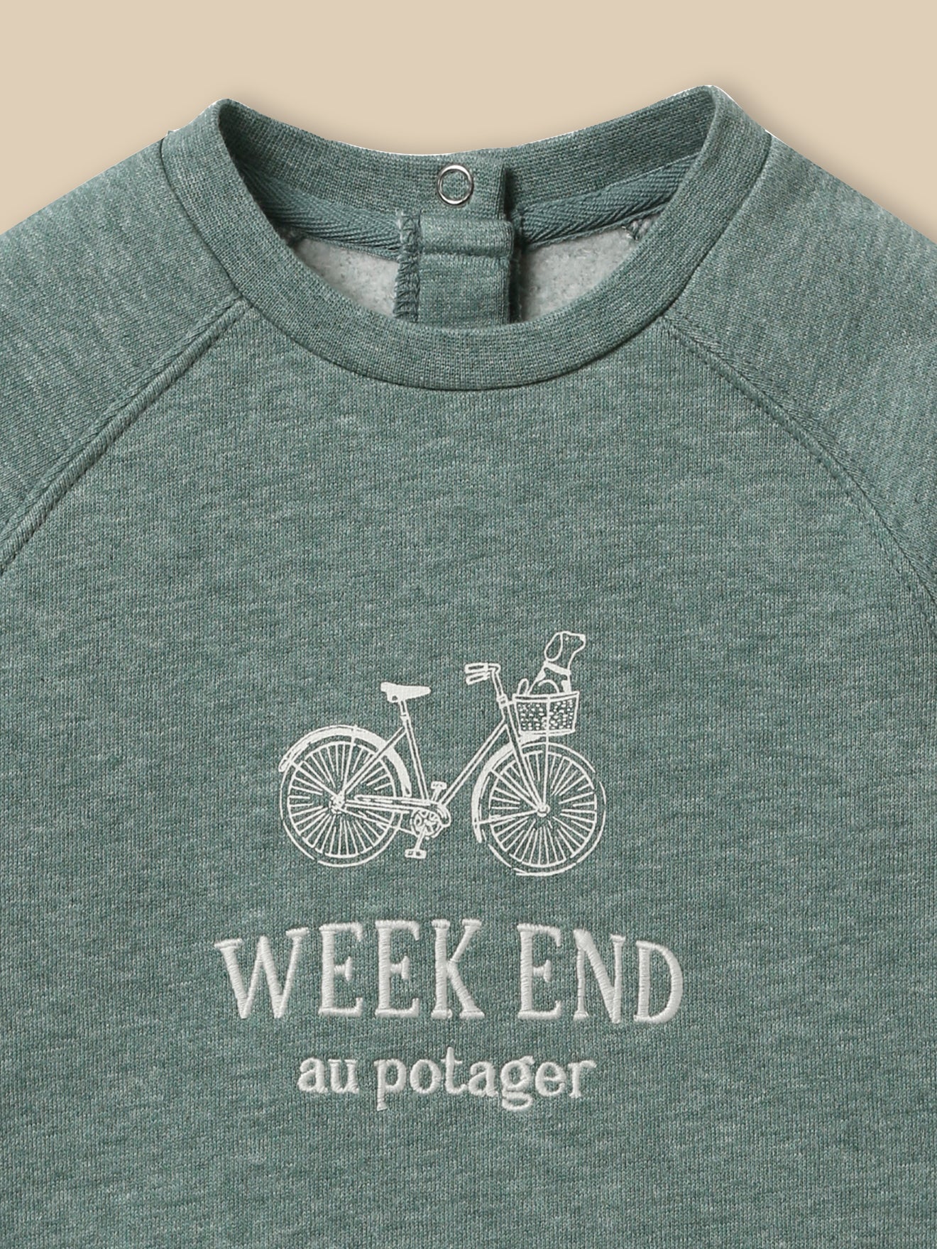 Sweat brodé Bébé - Coton biologique