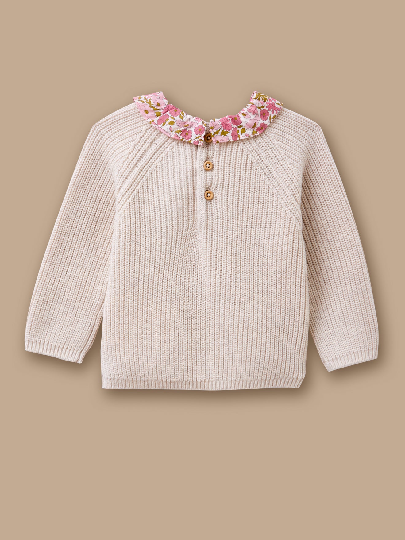 Pull col tissu Liberty Bébé