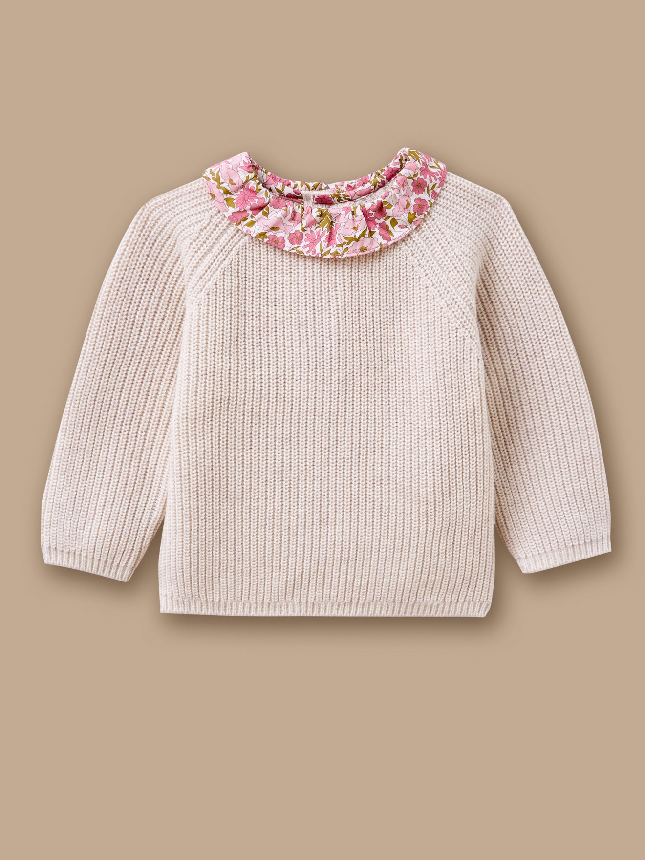 Pull col tissu Liberty Bébé