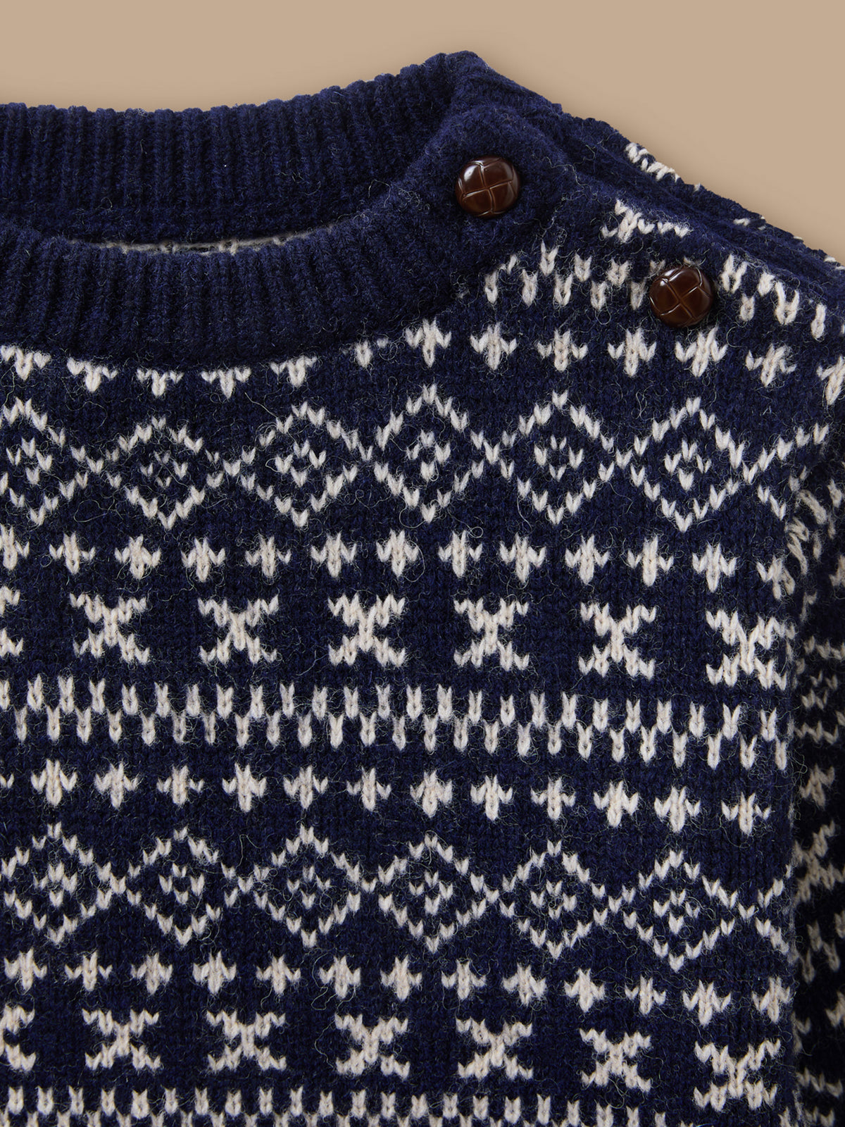 Pull jacquard en laine Bébé