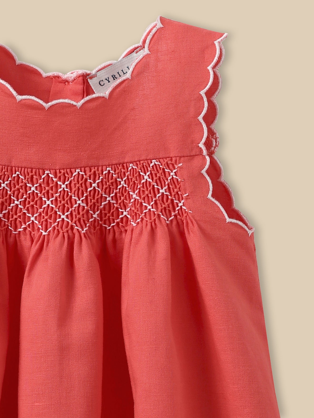 Robe en lin et coton Bébé