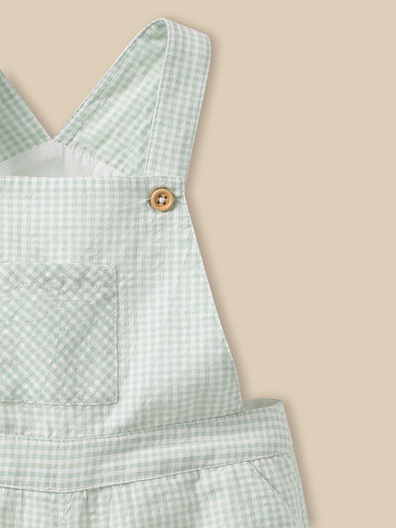 Salopette courte vichy Bébé