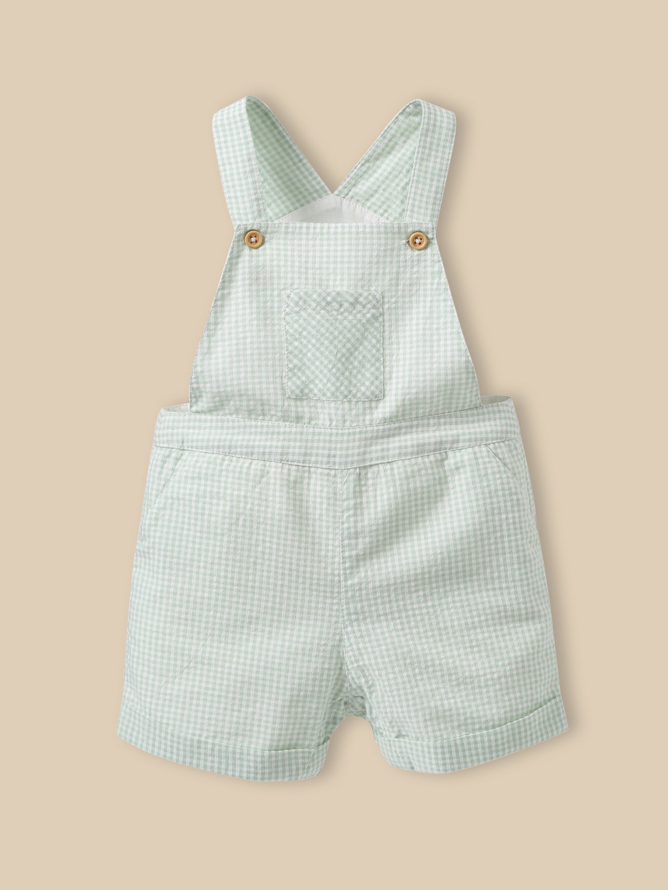 Salopette courte vichy Bébé