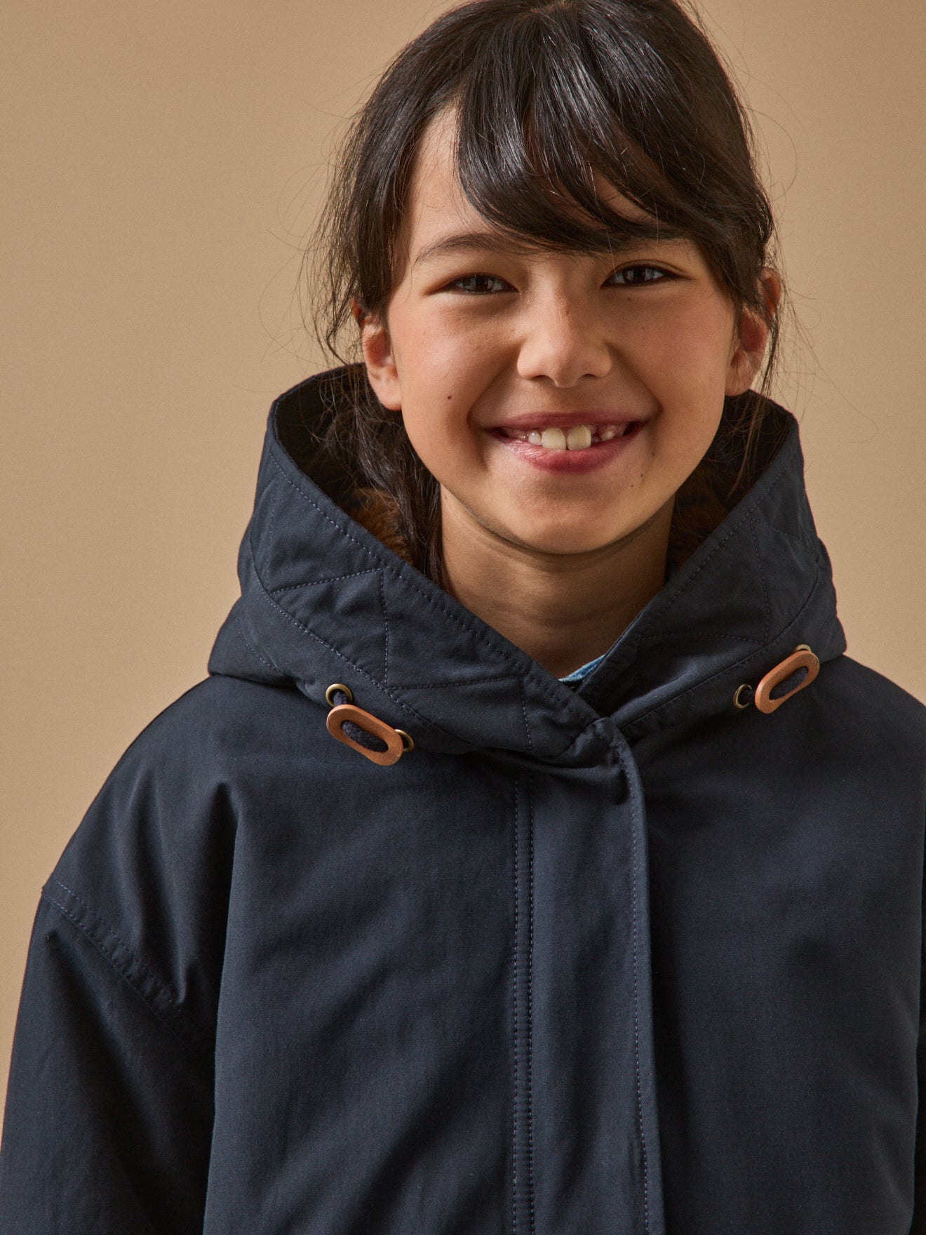Parka doublée léopard Fille