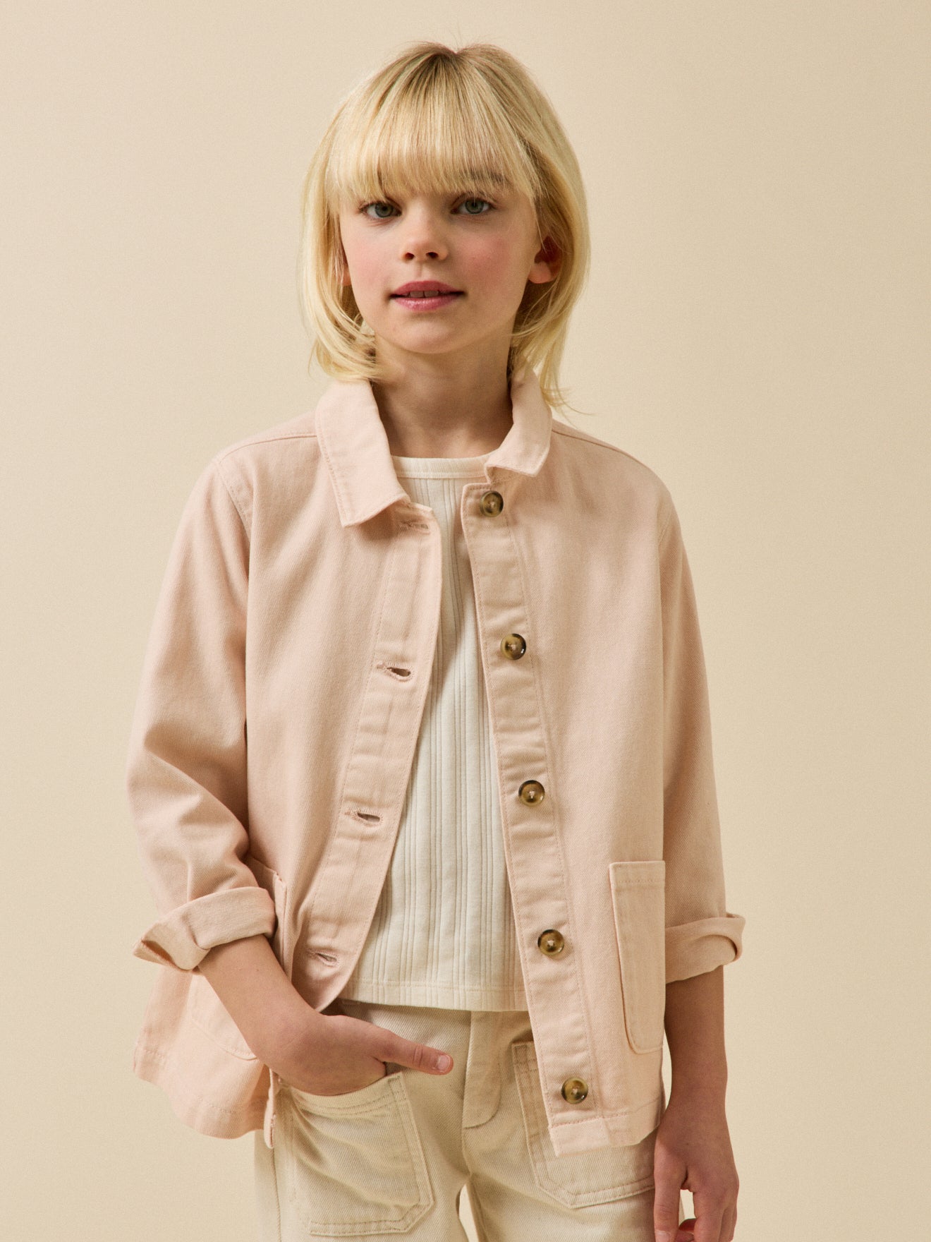 Veste worker Fille en denim