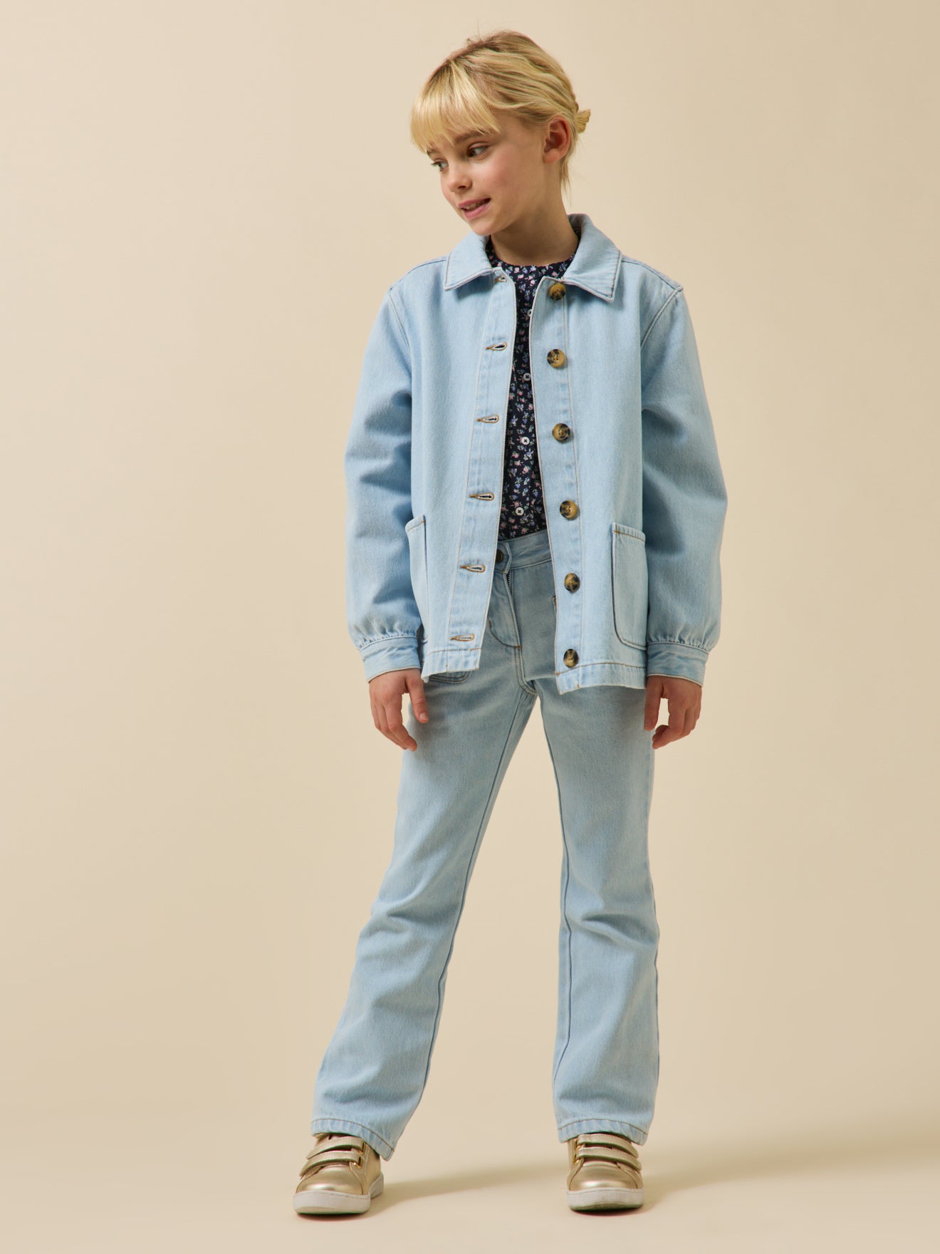 Veste worker Fille en denim