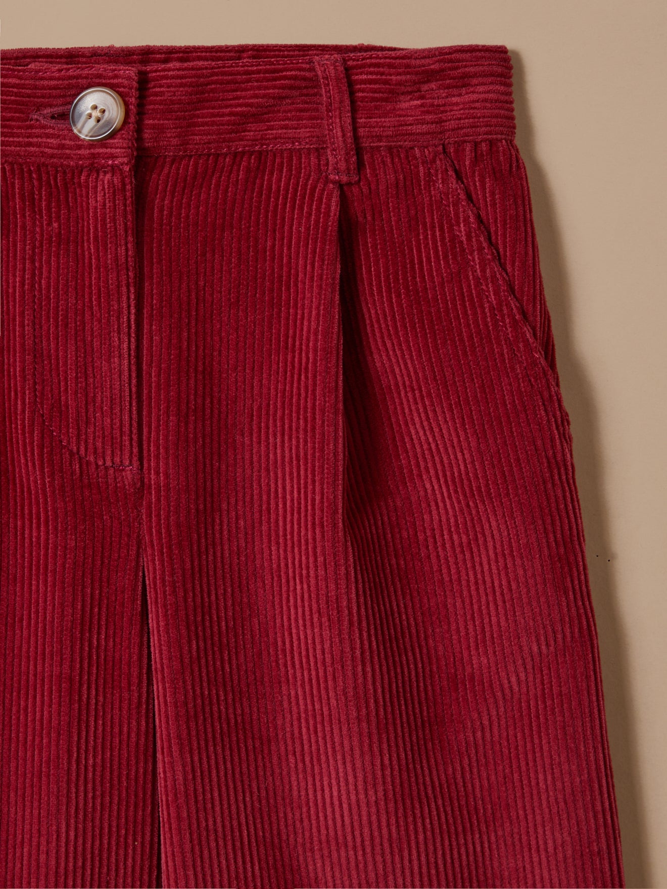 Pantalon large en velours Fille