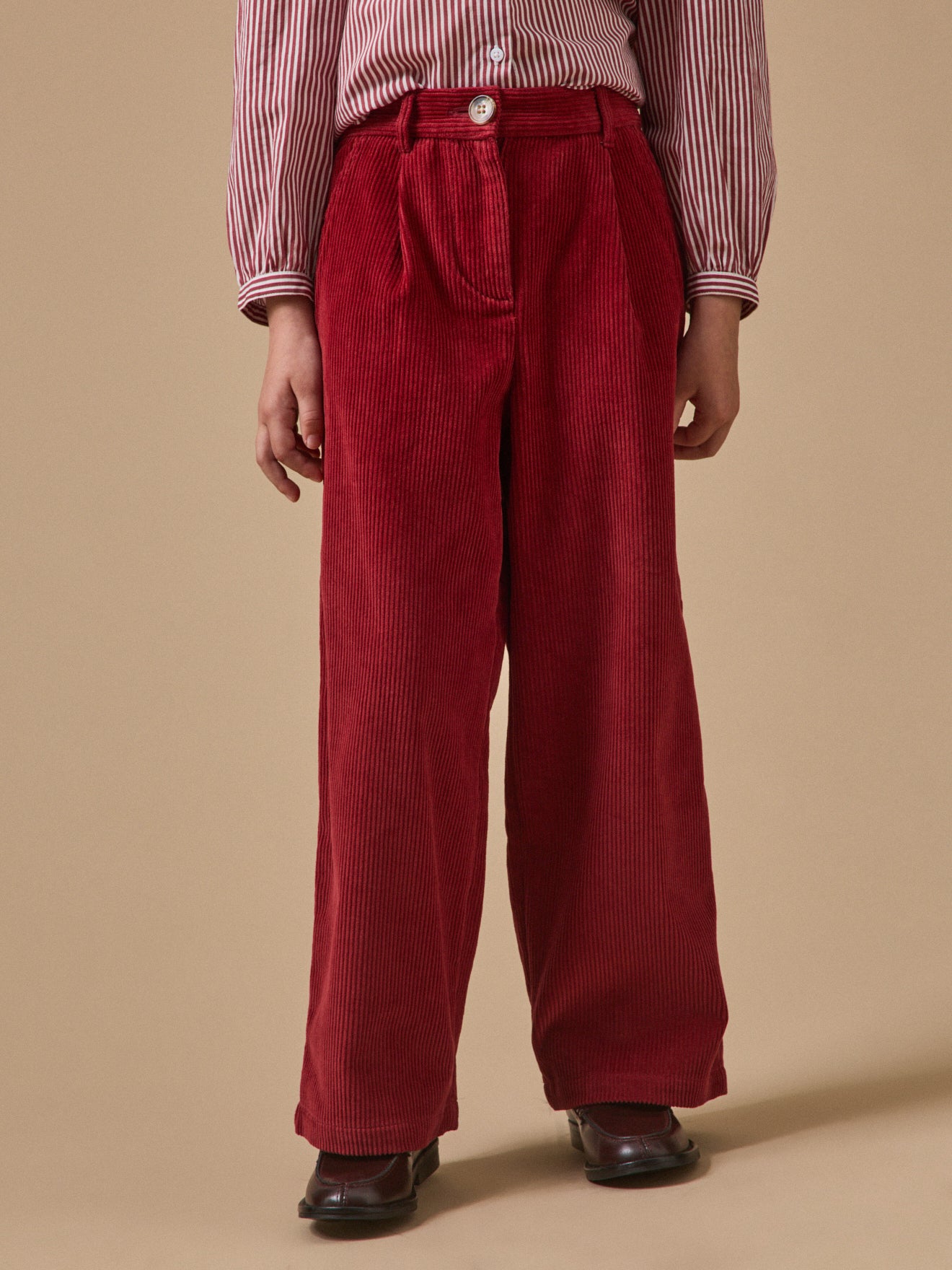 Pantalon large en velours Fille