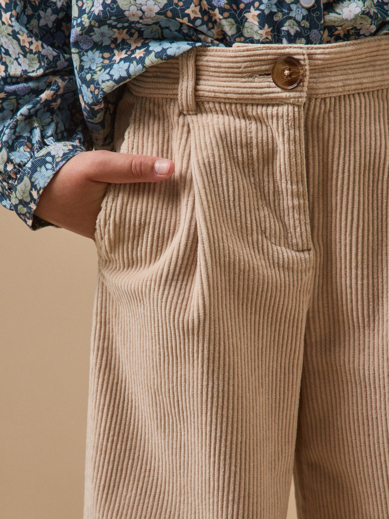 Pantalon flare en velours Fille