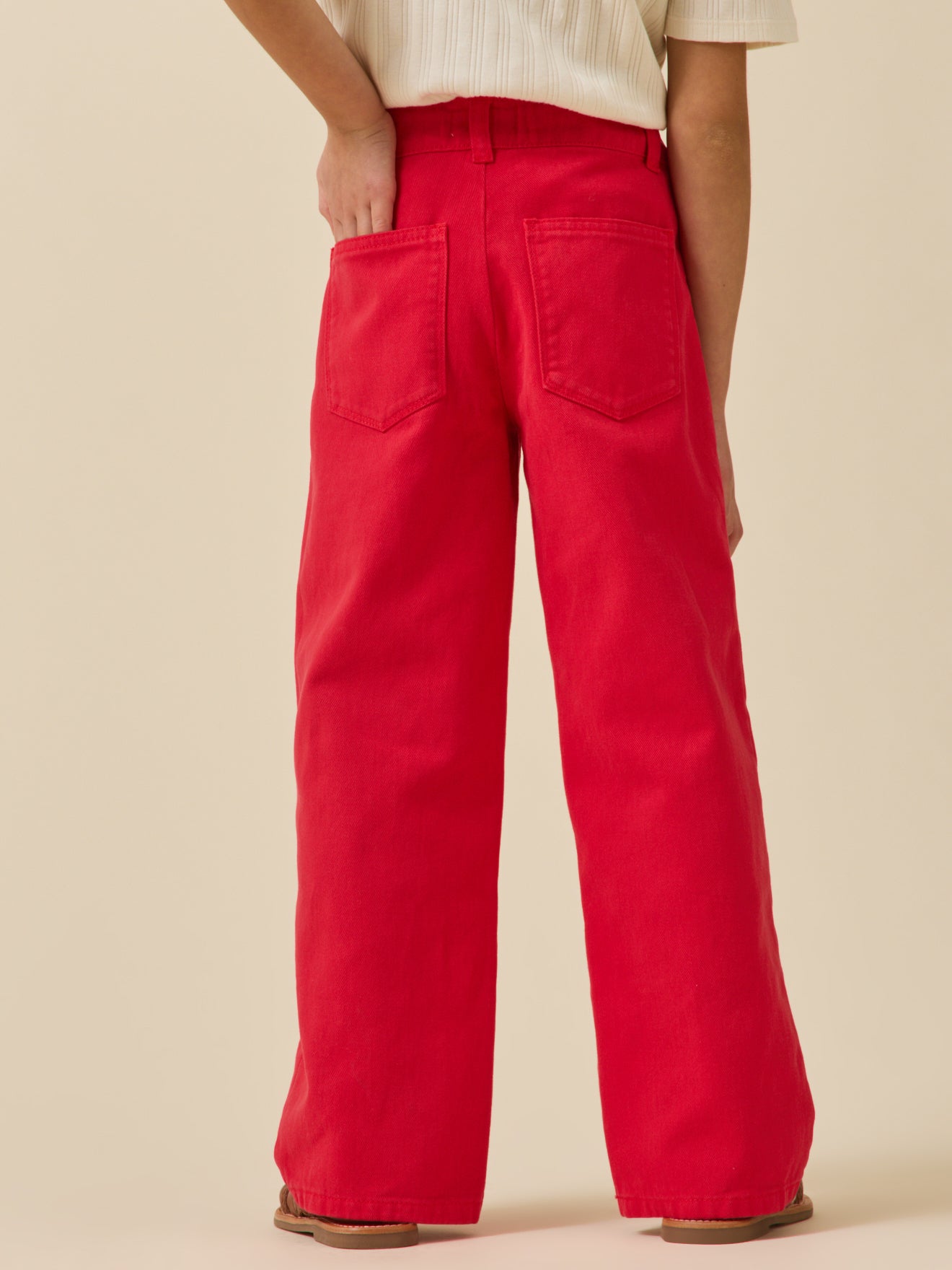 Pantalon droit Fille en denim