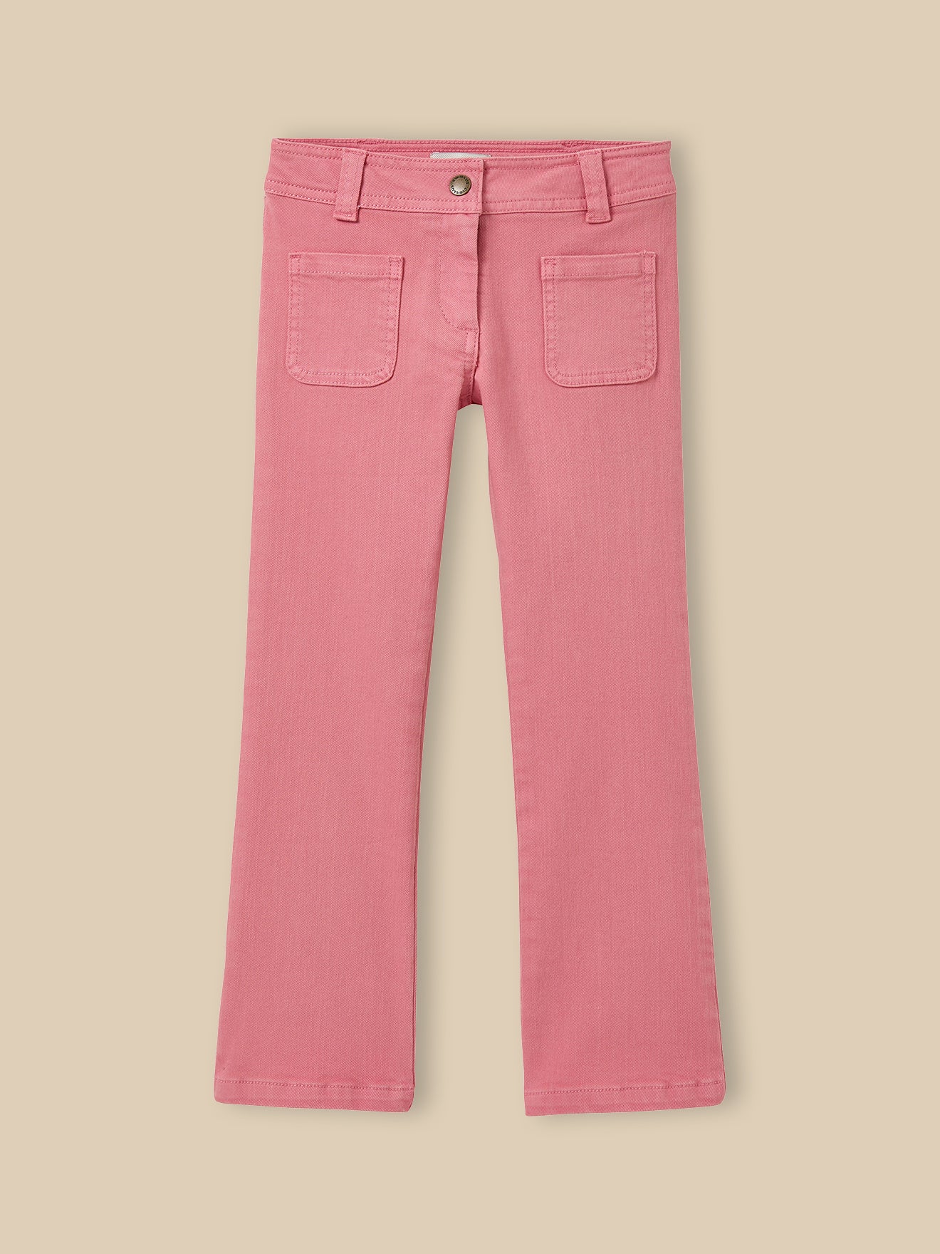 Pantalon flare Fille en twill