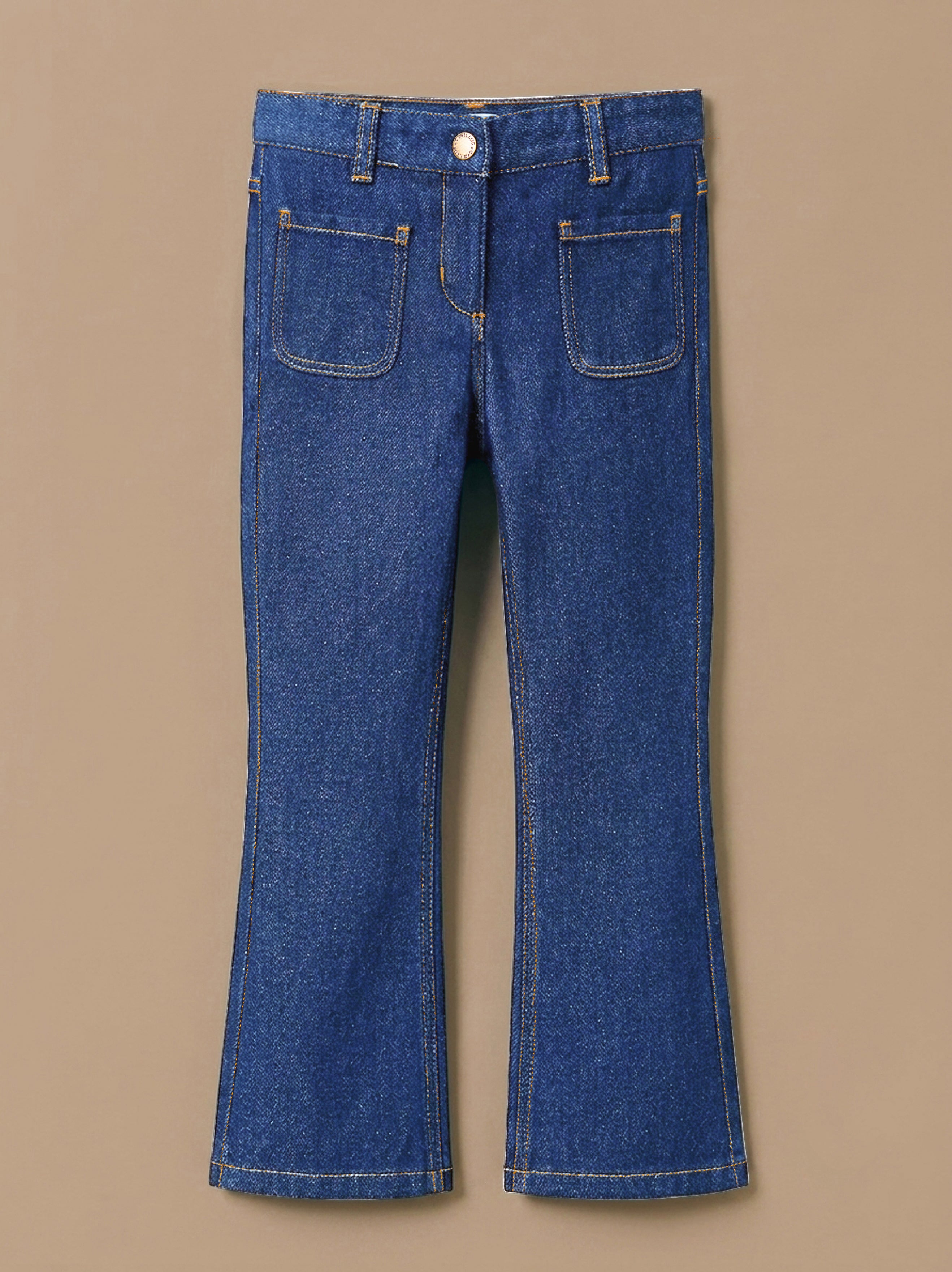 Pantalon flare Fille denim