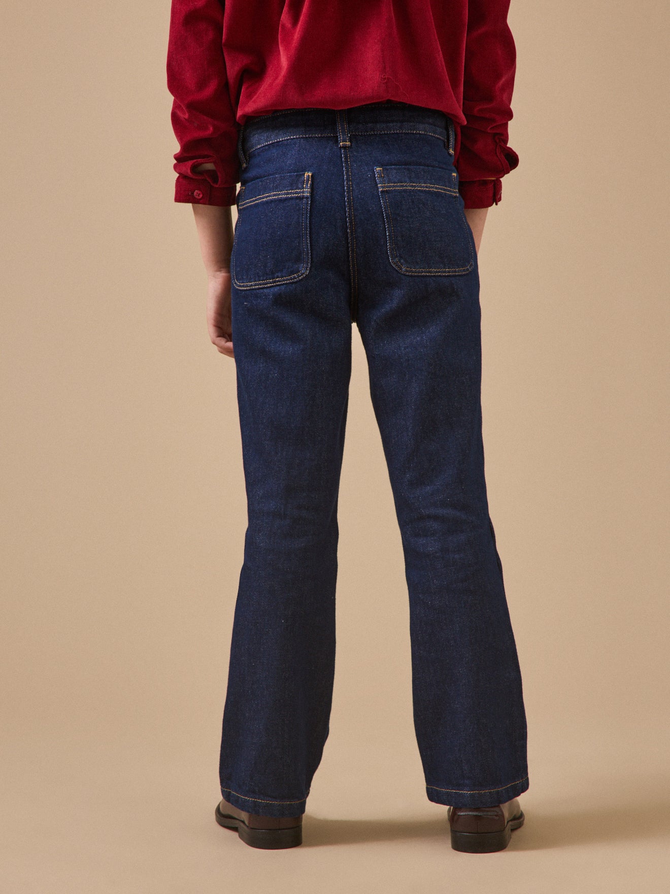 Pantalon flare Fille denim