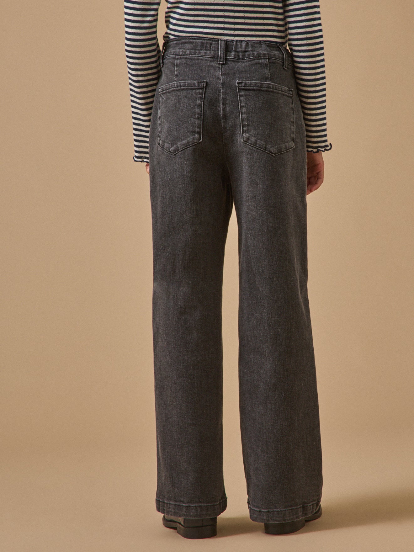 Pantalon large en denim Fille