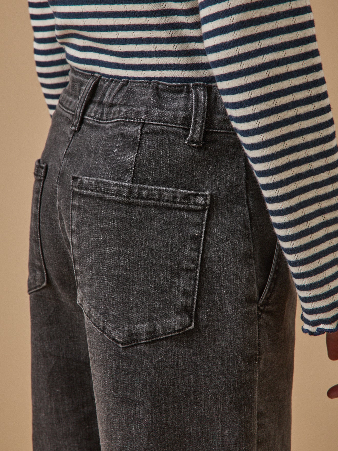 Pantalon large en denim Fille