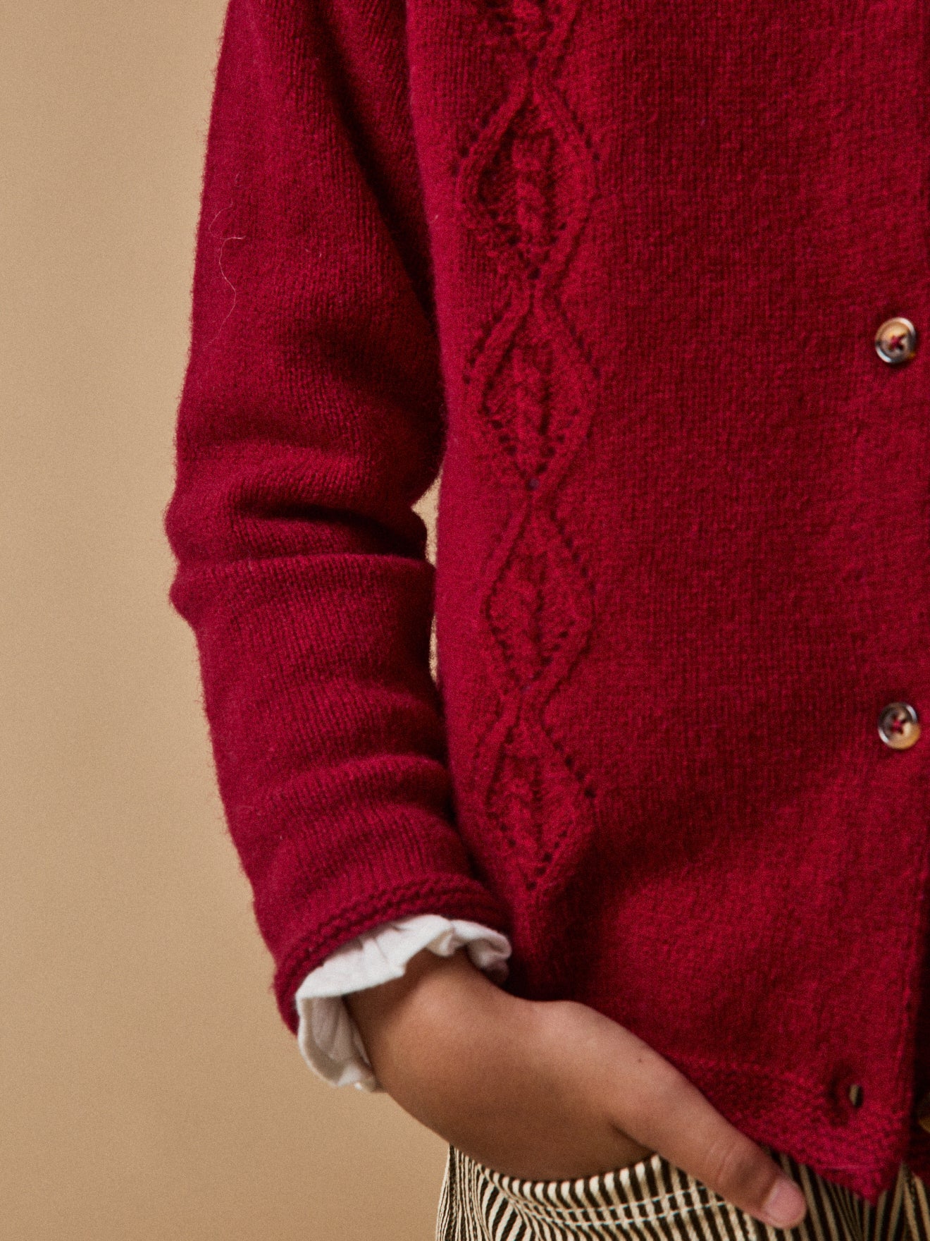 Cardigan Fille en laine mérinos